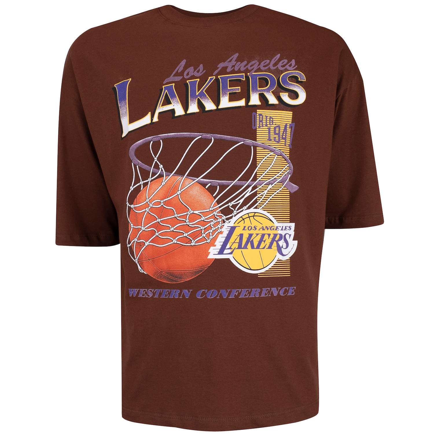 Camiseta Los Angeles Lakers NBA Vintage N0535 Masculina - Foto 1