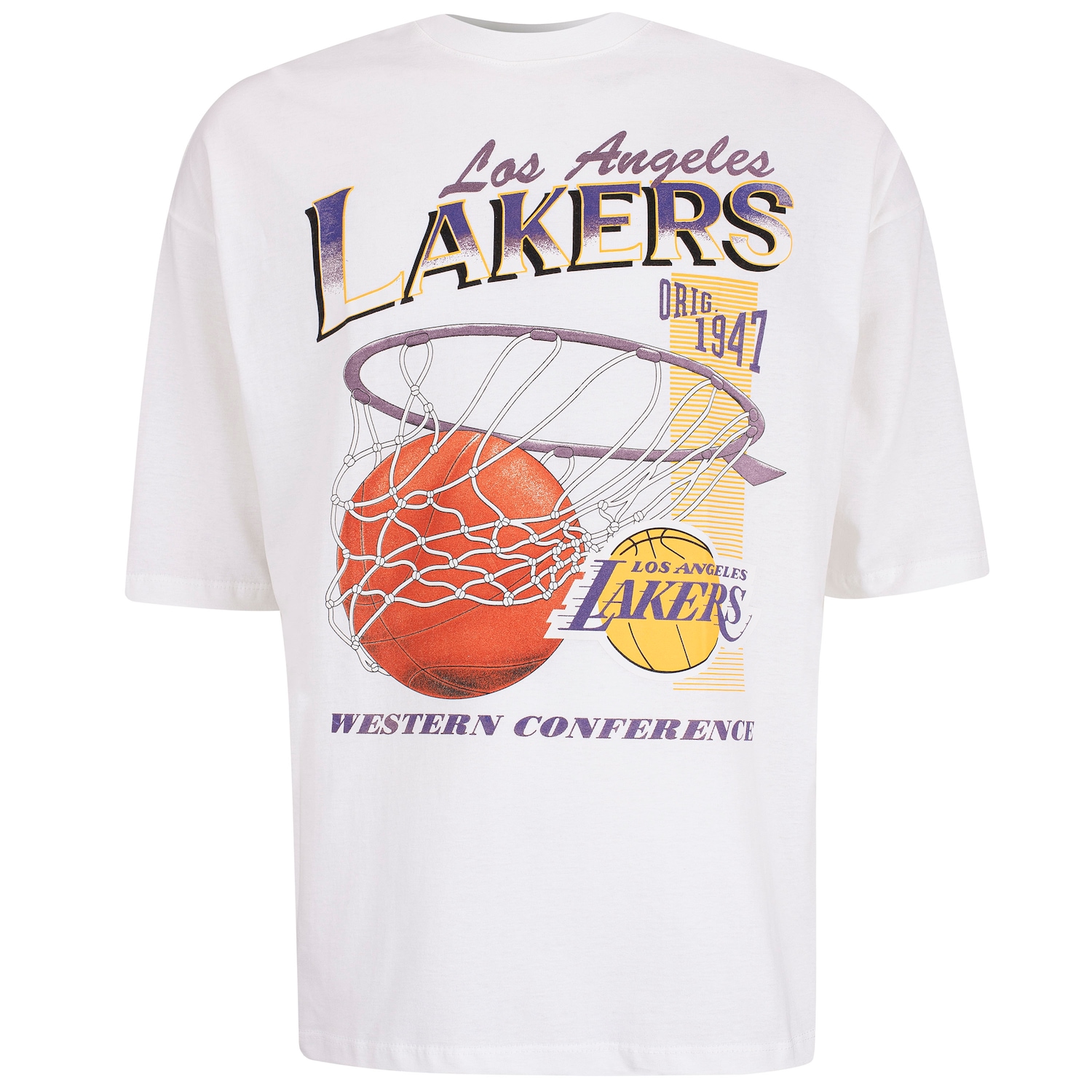 Camiseta Los Angeles Lakers NBA Vintage N0535 Masculina - Foto 1