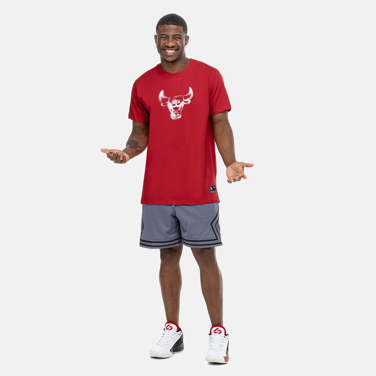 Camiseta Chicago Bulls NBA Spray Bulls N0923 Masculina - Foto 4