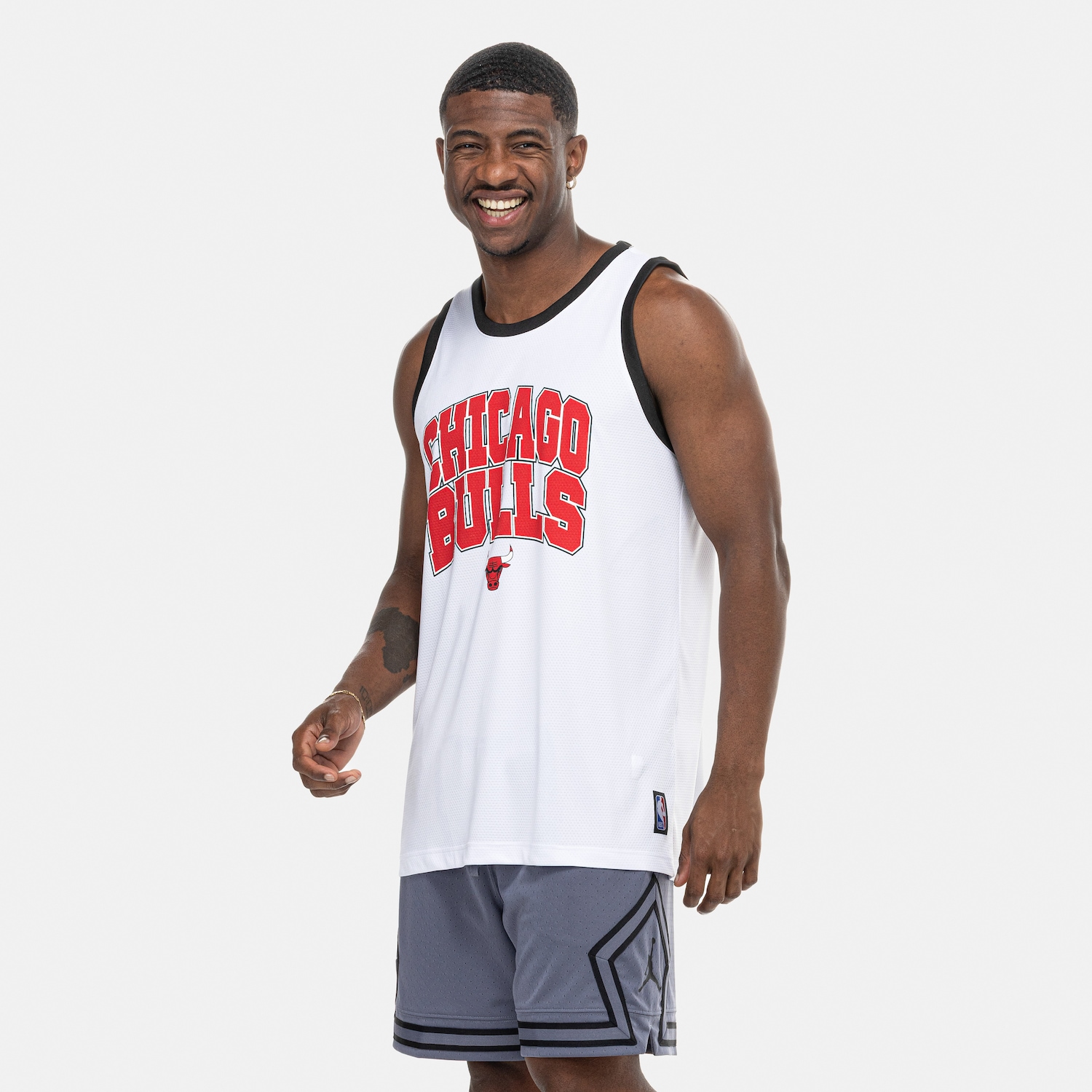 Camiseta Regata Chicago Bulls NBA Heritage N0637 Masculina - Foto 5