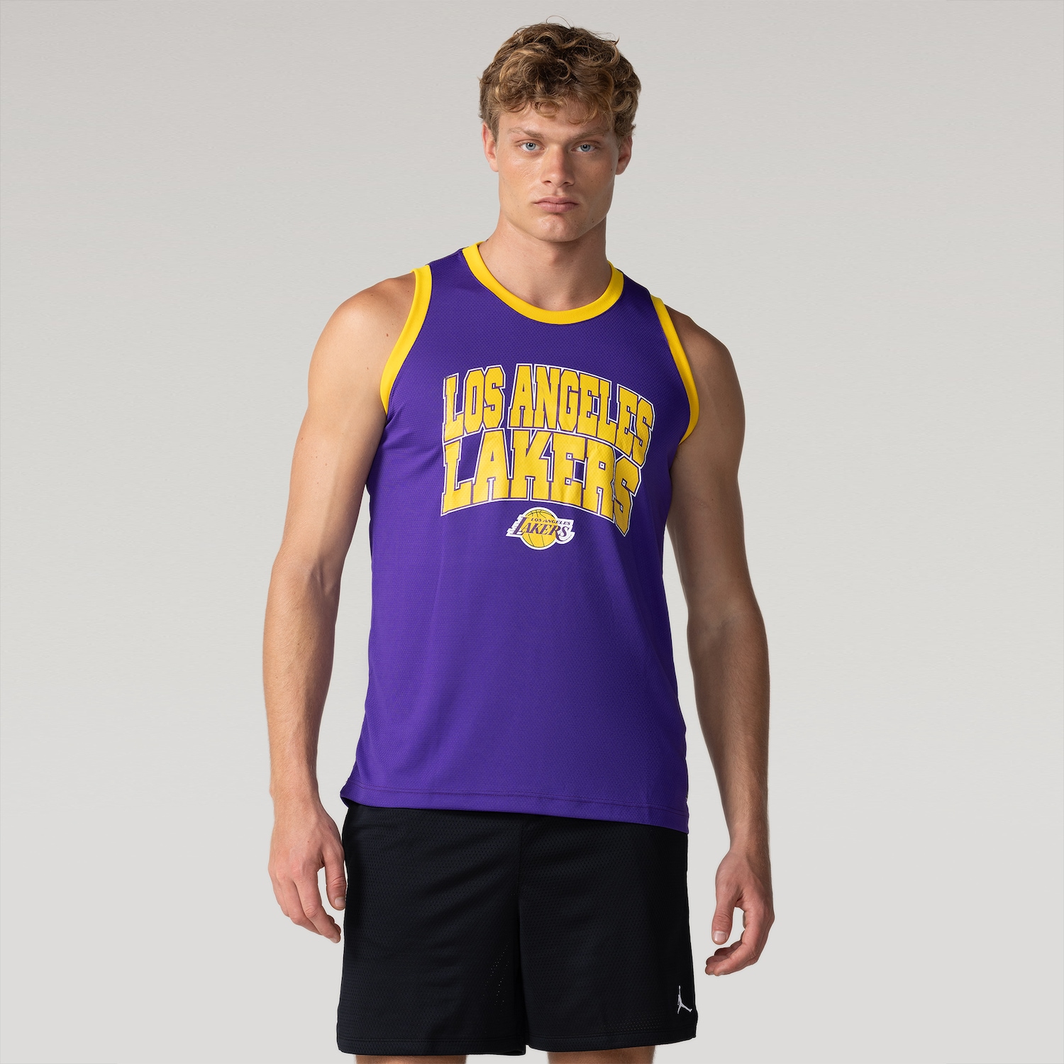Camiseta Regata NBA Heritage N1133 LA Lakers - Masculina - Foto 2