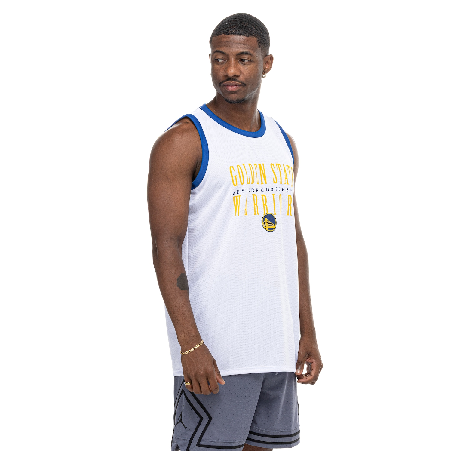 Camiseta Regata Golden State Warriors NBA Conference NB882 Masculina - Foto 2