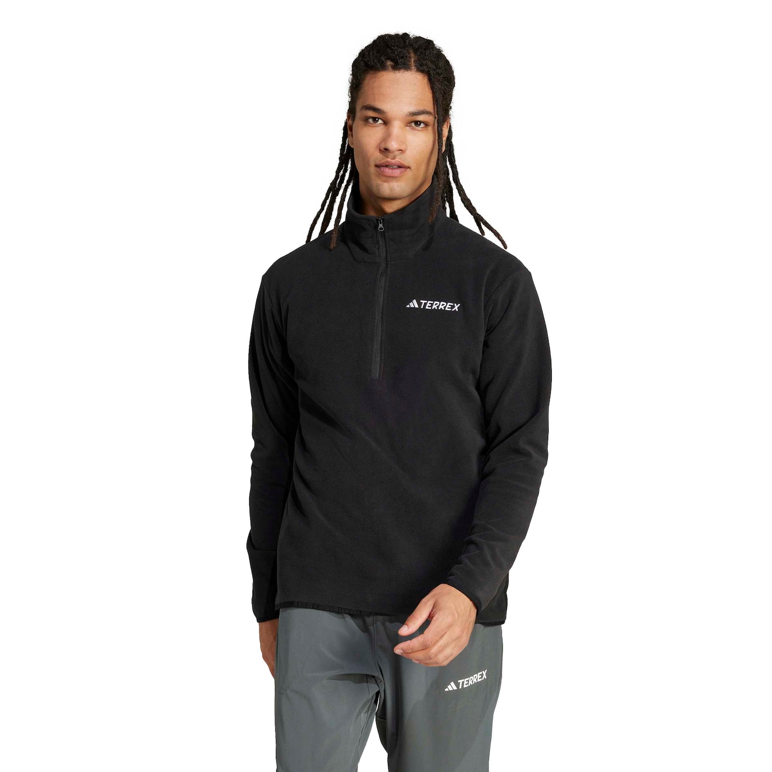 Jaqueta Fleece adidas Terrex 1/2 Zíper Multi Essentials Masculina - Foto 4