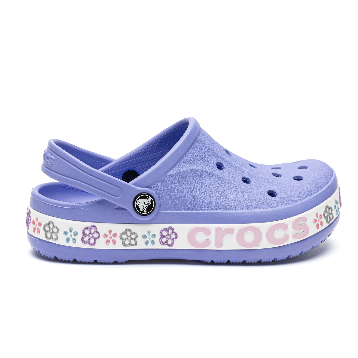 Sandália Infantil Crocs Bayaband Flower Clog - Foto 1
