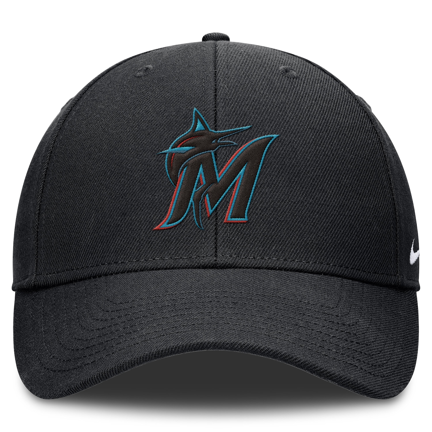 Boné Unissex MLB Miami Marlins Nike Dri- FIT Club Aba Curva - Foto 2