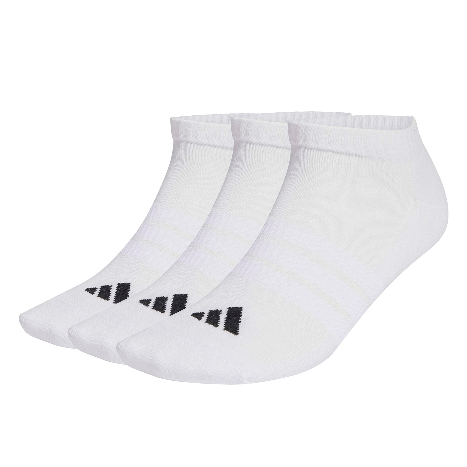 Kit de Meias adidas de Cano Baixo Essentials com Amortecimento - 3 Pares - Foto 1