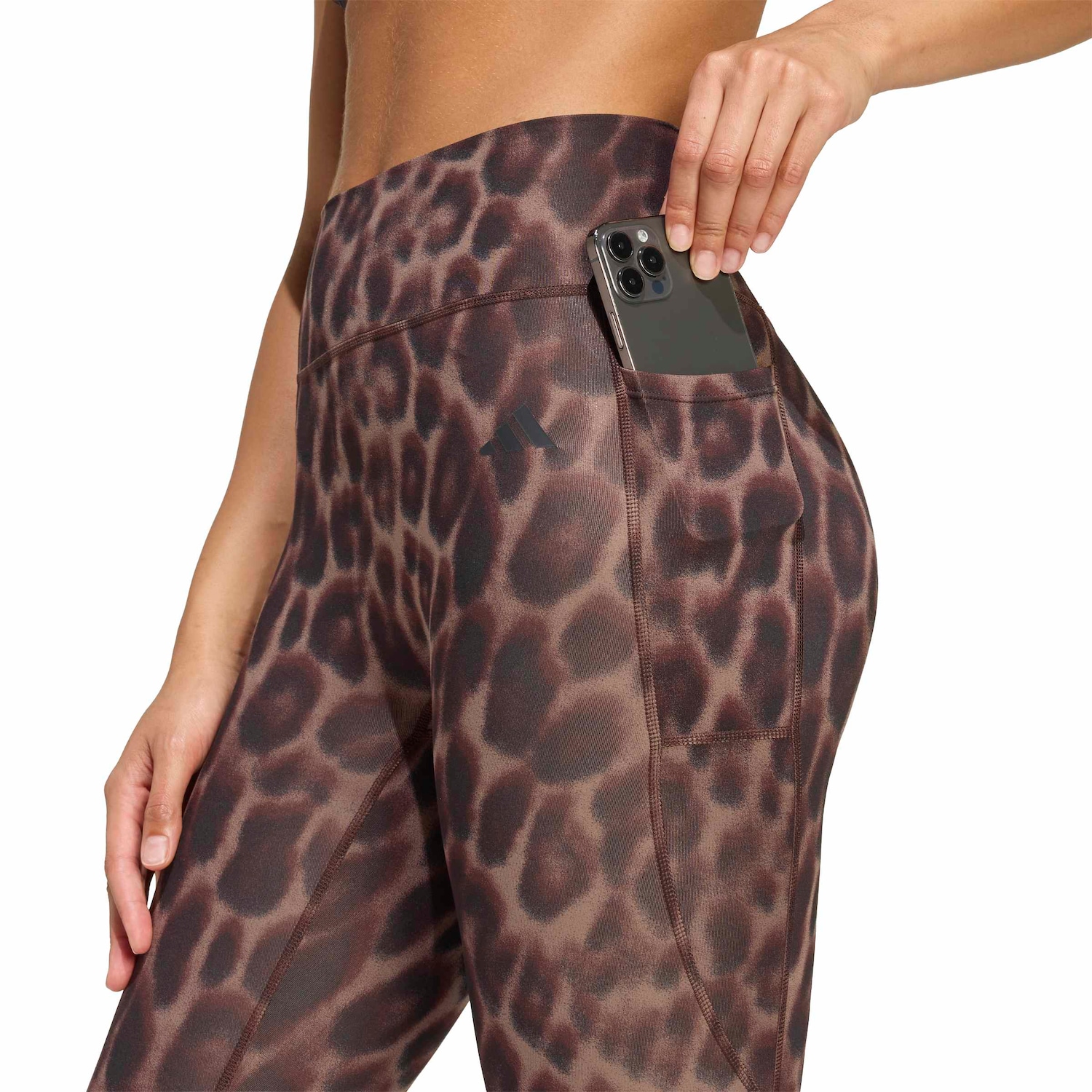 Calça Legging Opt Ess Aop 7 adidas Feminina - Foto 4