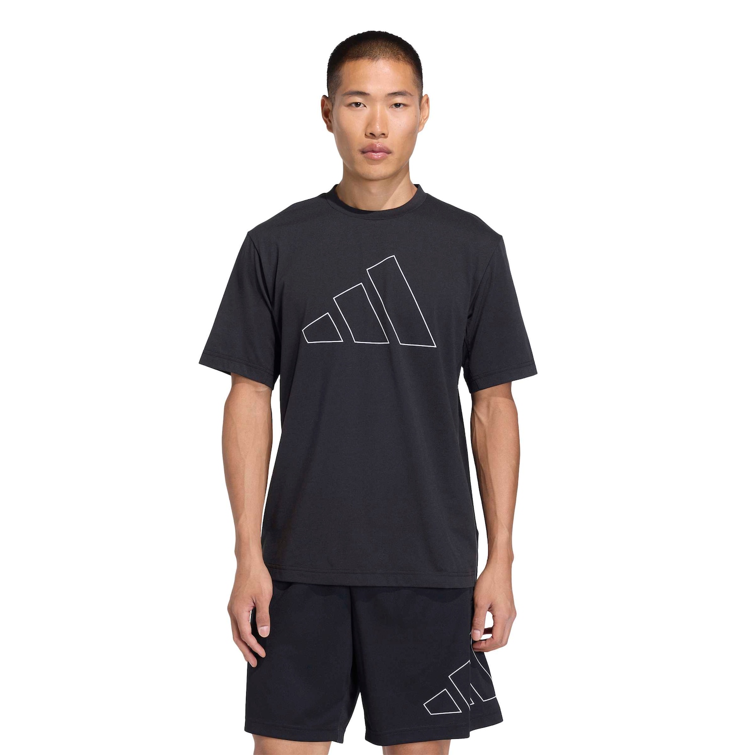 Camiseta adidas Logotipo Workout Essentials Feelready - Masculina - Foto 1
