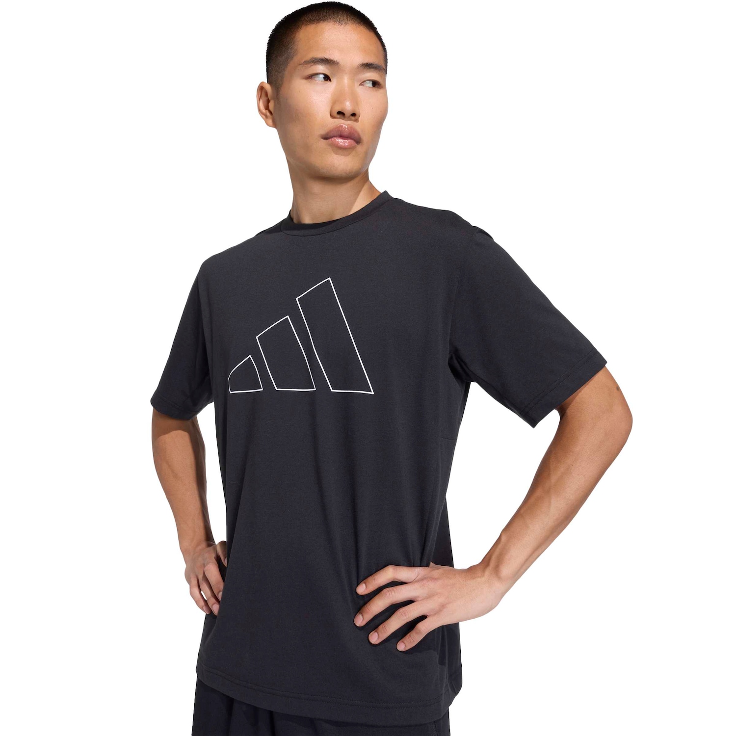 Camiseta adidas Logotipo Workout Essentials Feelready - Masculina - Foto 4