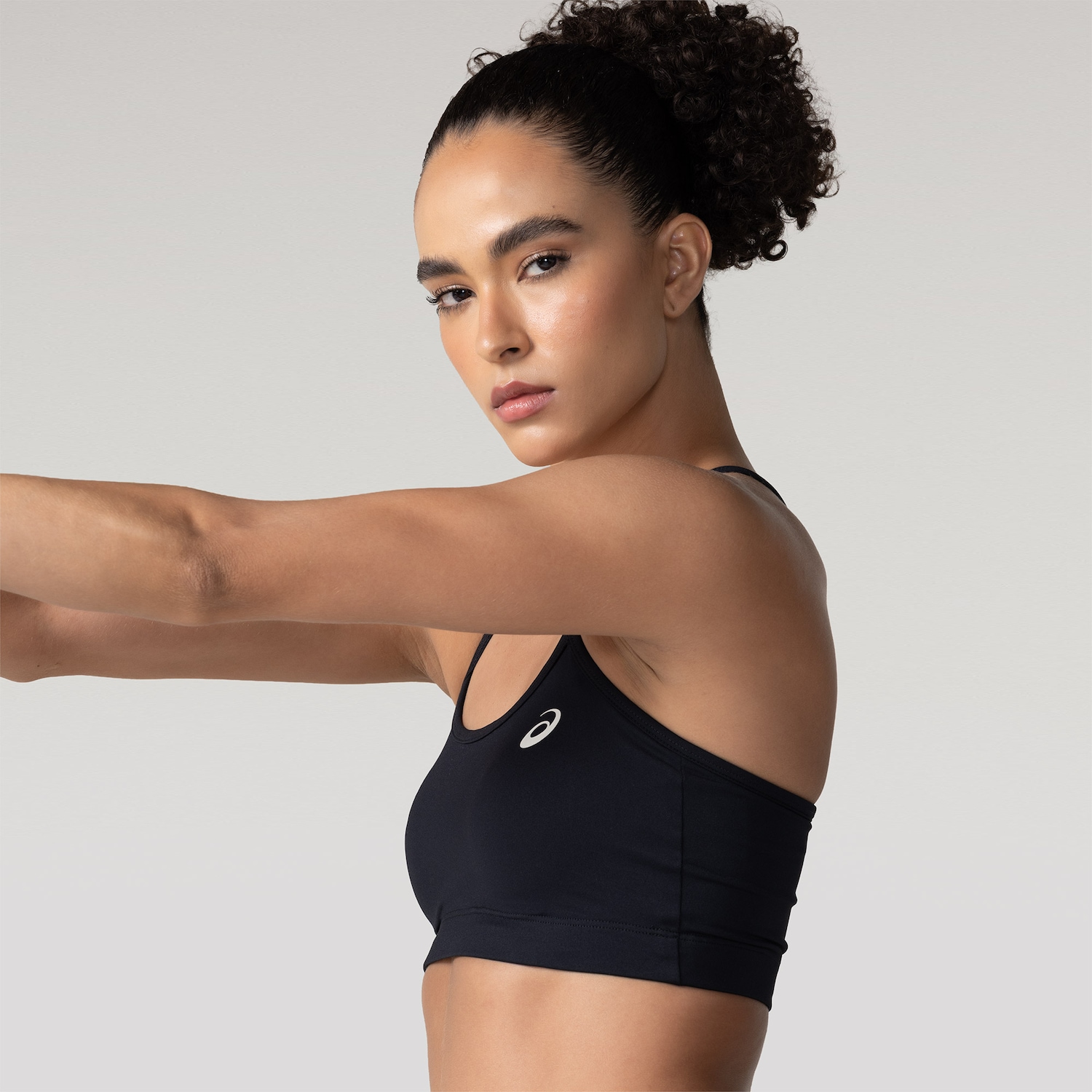 Top MP Asics LIC Faixa Ala Cruzada Bojo Feminino - Foto 2