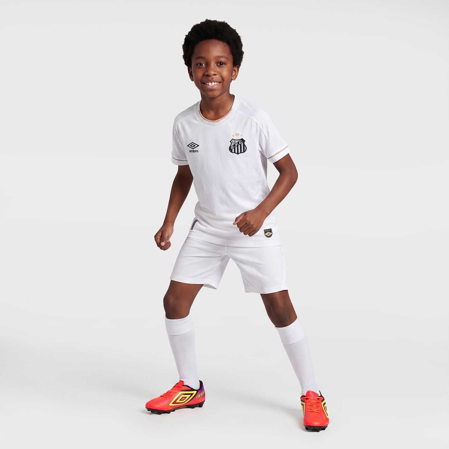 Camisa do Santos I 26/27 Umbro Torcedor Infantil - Foto 3