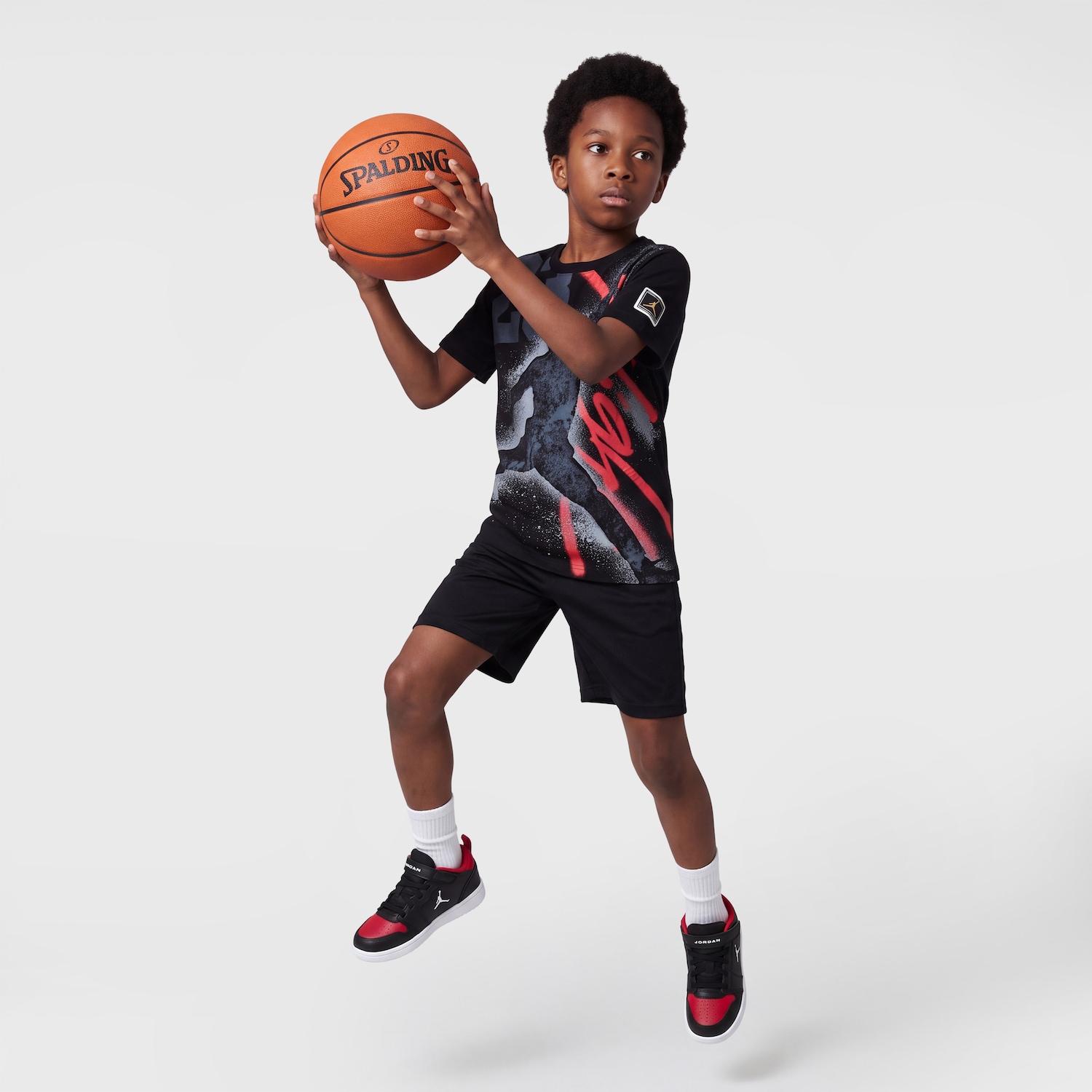Camiseta Nike Jordan Stencil Jumpman Sport Infantil - Foto 3