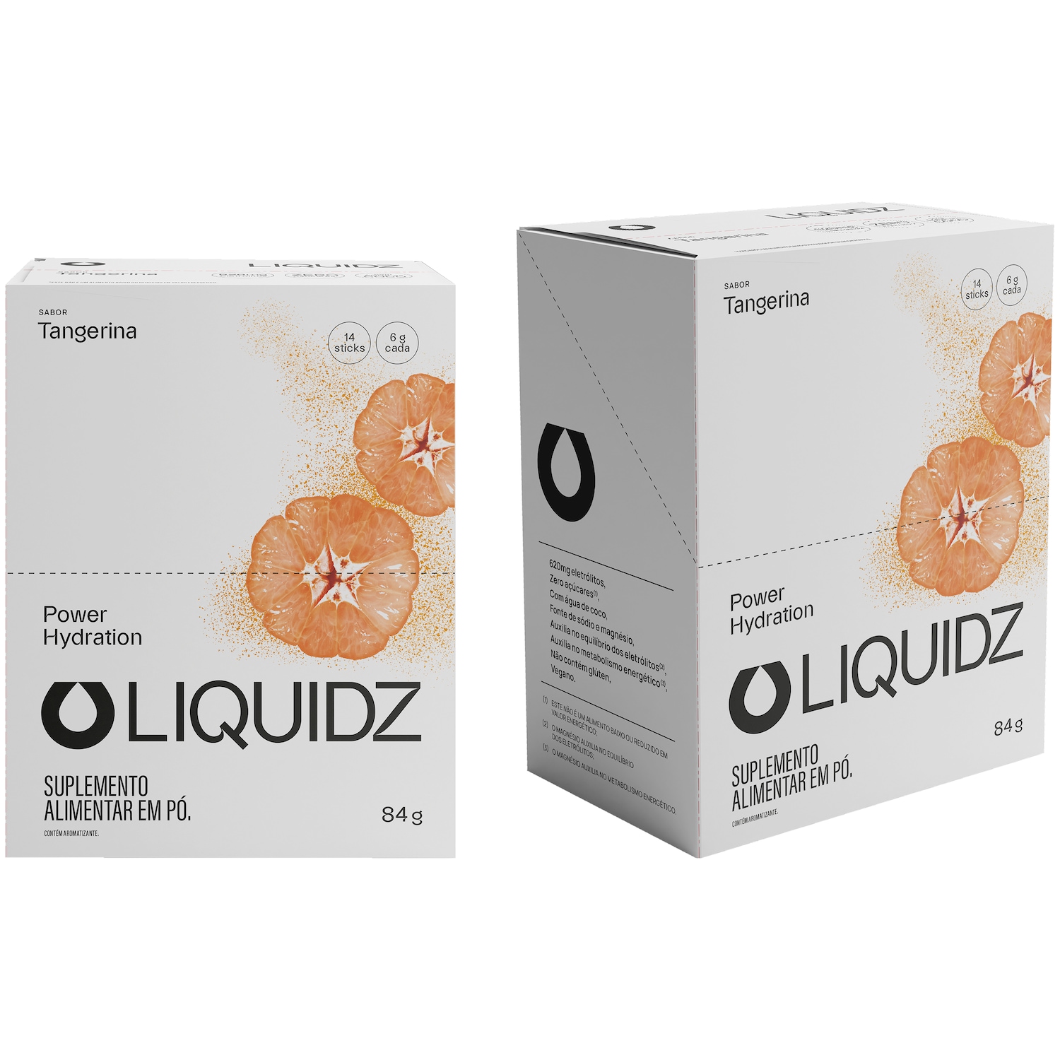 Caixa Liquidz Eletrólitos Suplemento em Pó Tangerina - 84g - Foto 1