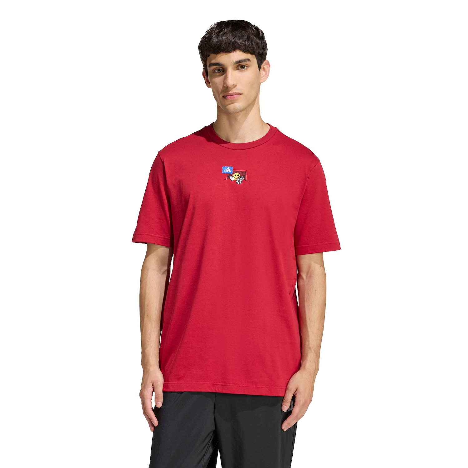 Camiseta adidas Bordado Pequeno Estampa Futebol Masculina - Foto 1