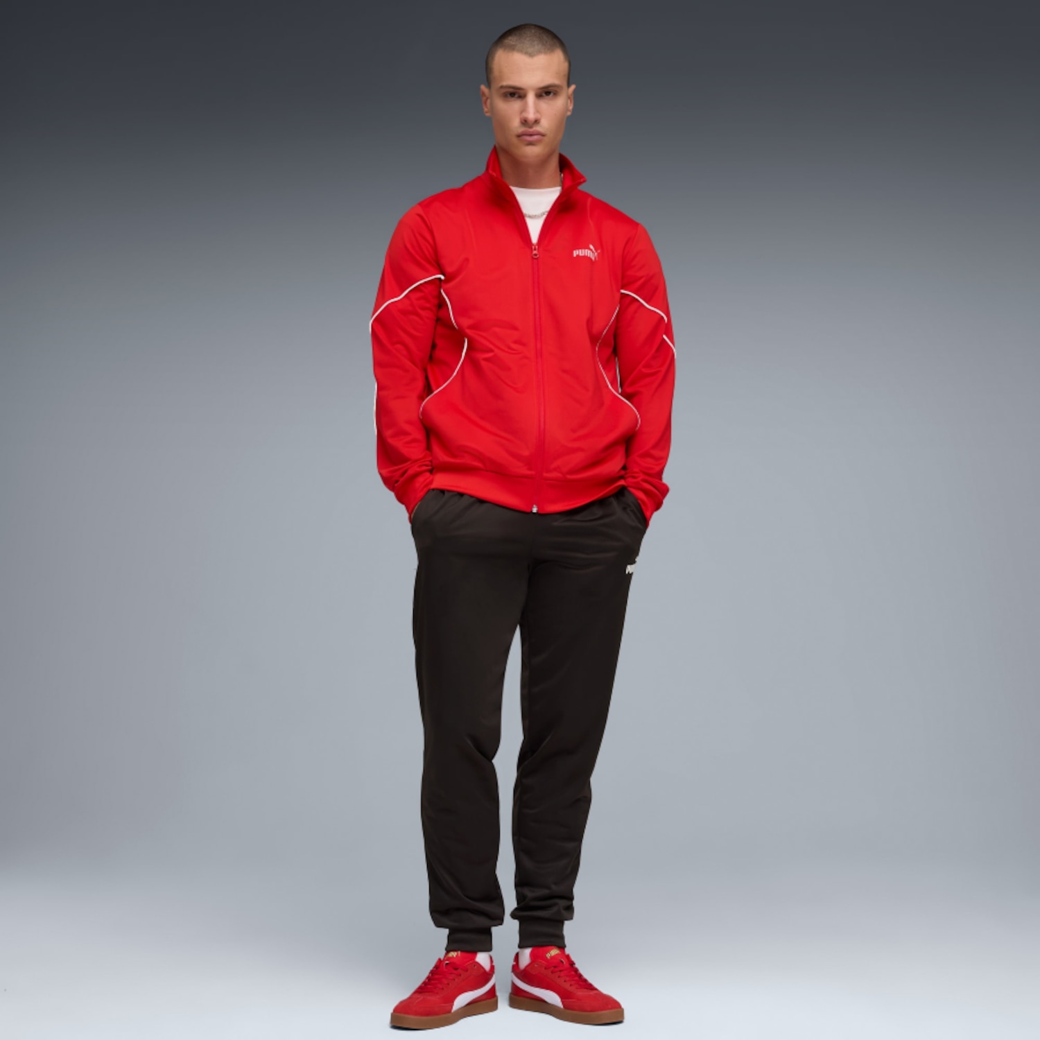 Conjunto Inverno Puma Poly Piping Suit Masculino - Foto 1