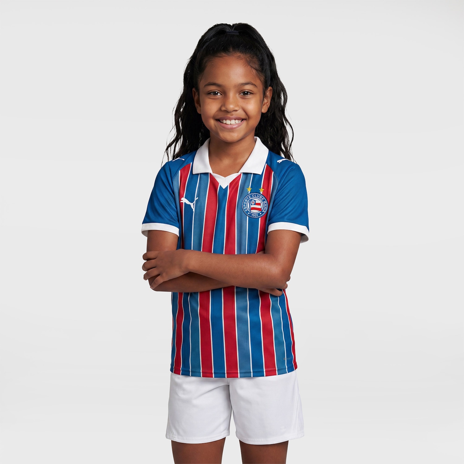 Camisa do Bahia II 26/27 Torcedor Puma - Infantil - Foto 4