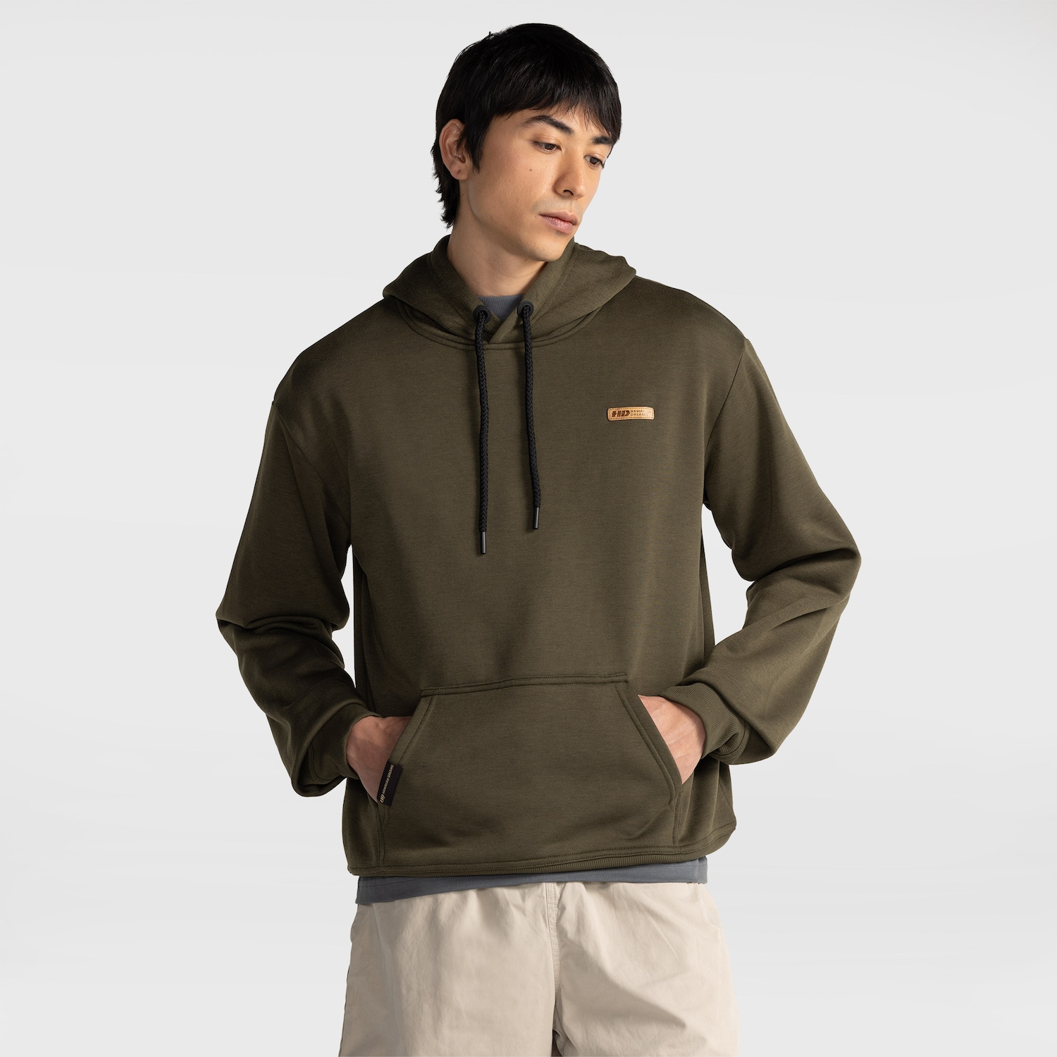 Blusão de Moletom HD Canguru PU H0560 Masculino - Foto 1