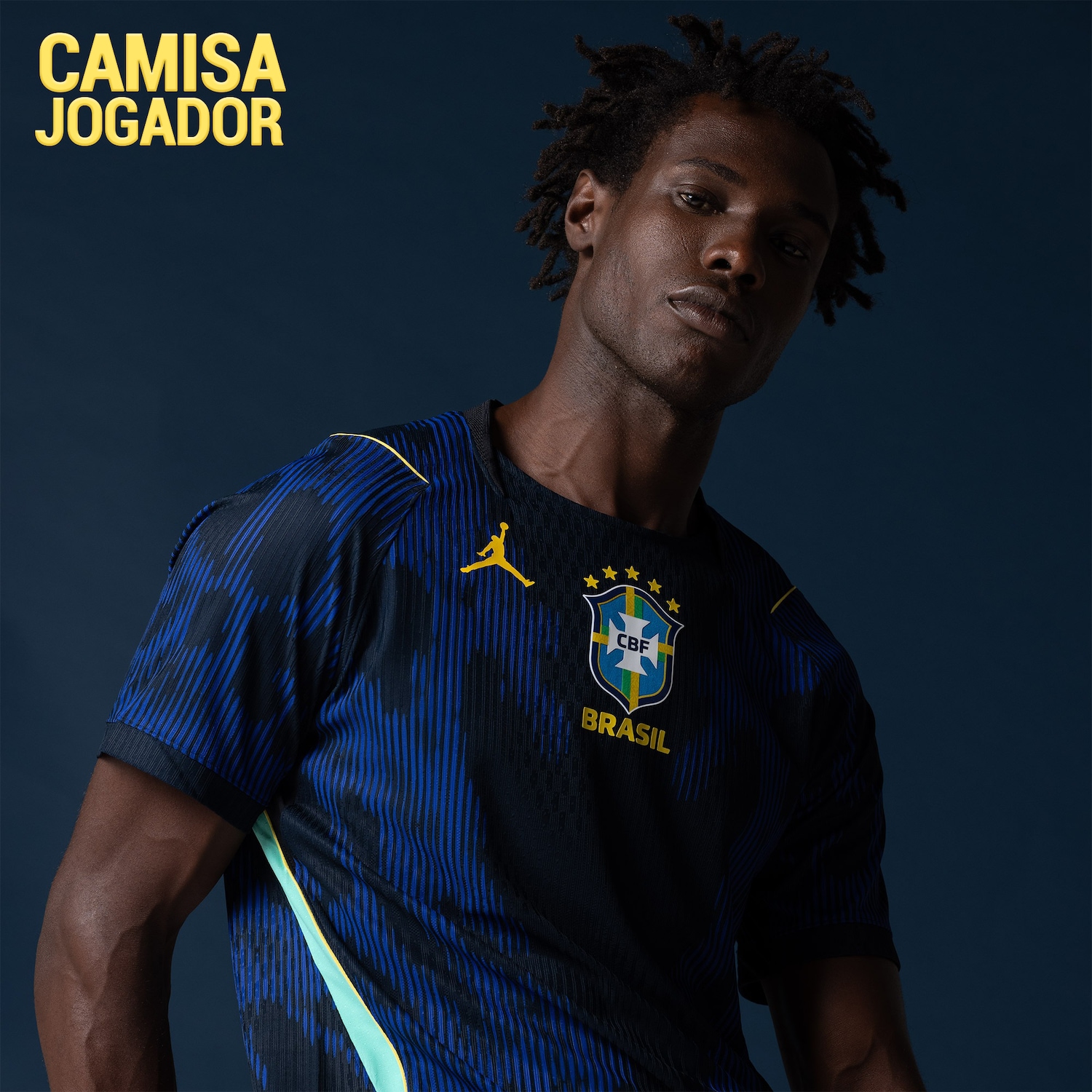 Camisa Brasil Nike Jordan II 2026/27 Jogador Masculina - Foto 1