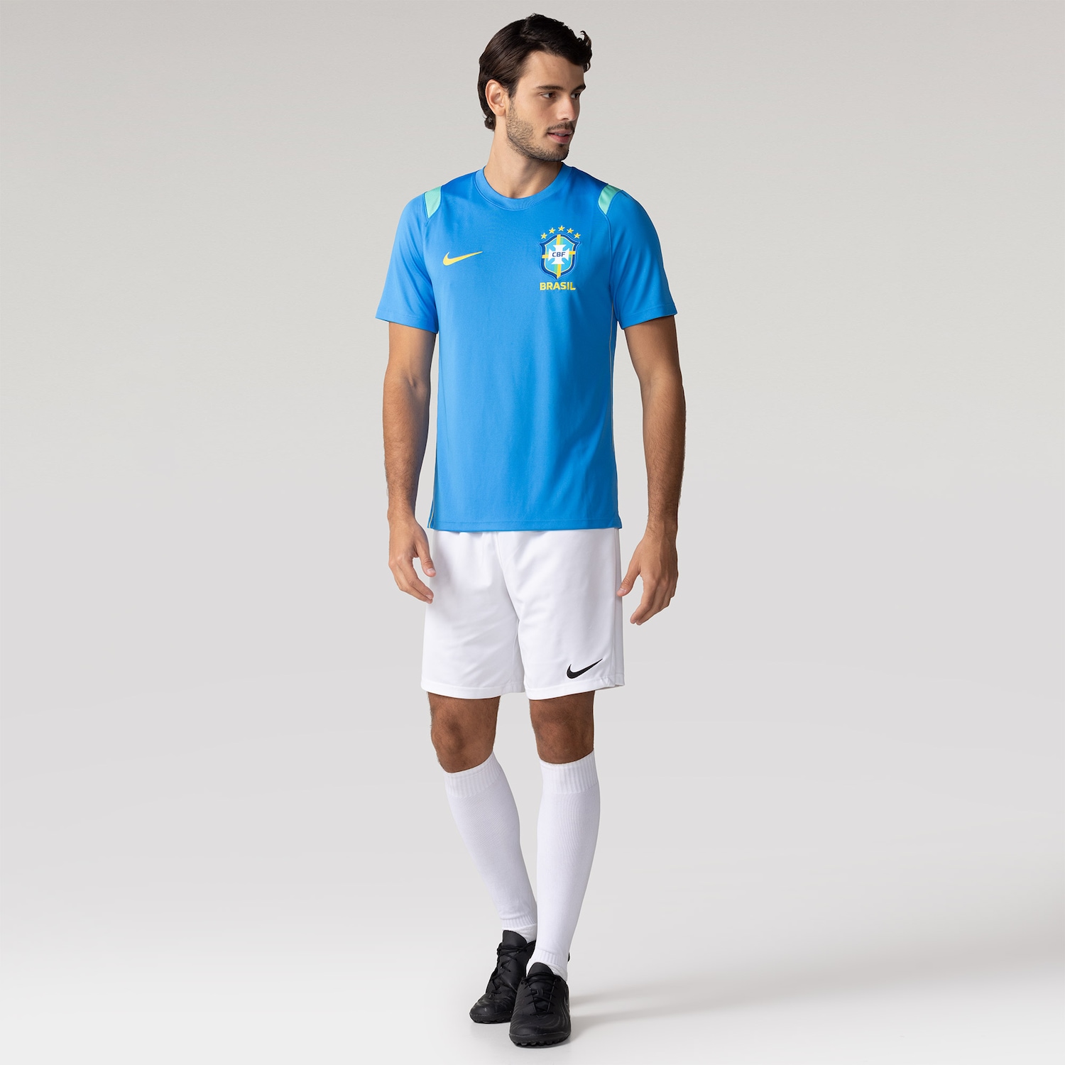 Camiseta Nike Brasil Dri-FIT Academy Pro Masculina - Foto 3