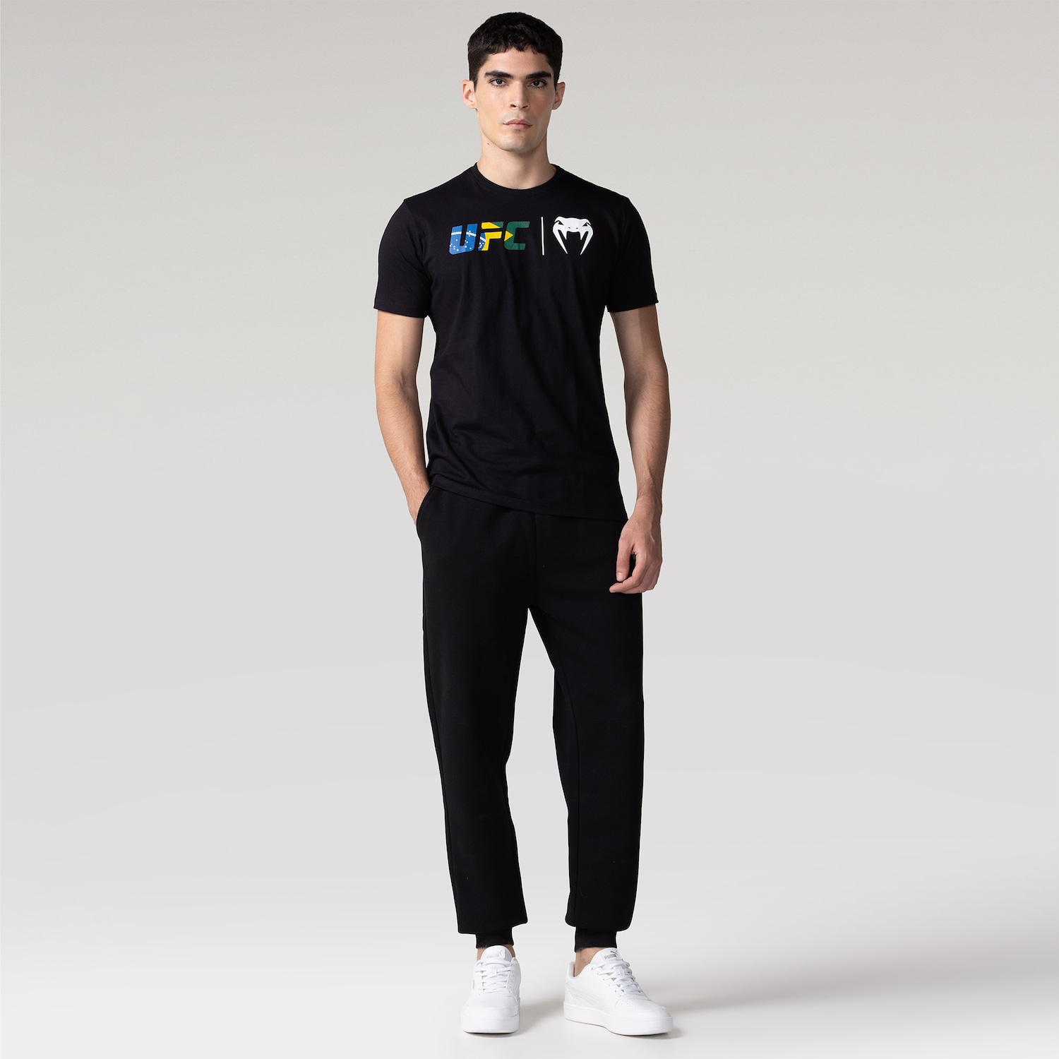 Camiseta Venum UFC Classic Brasil - Masculino - Foto 3