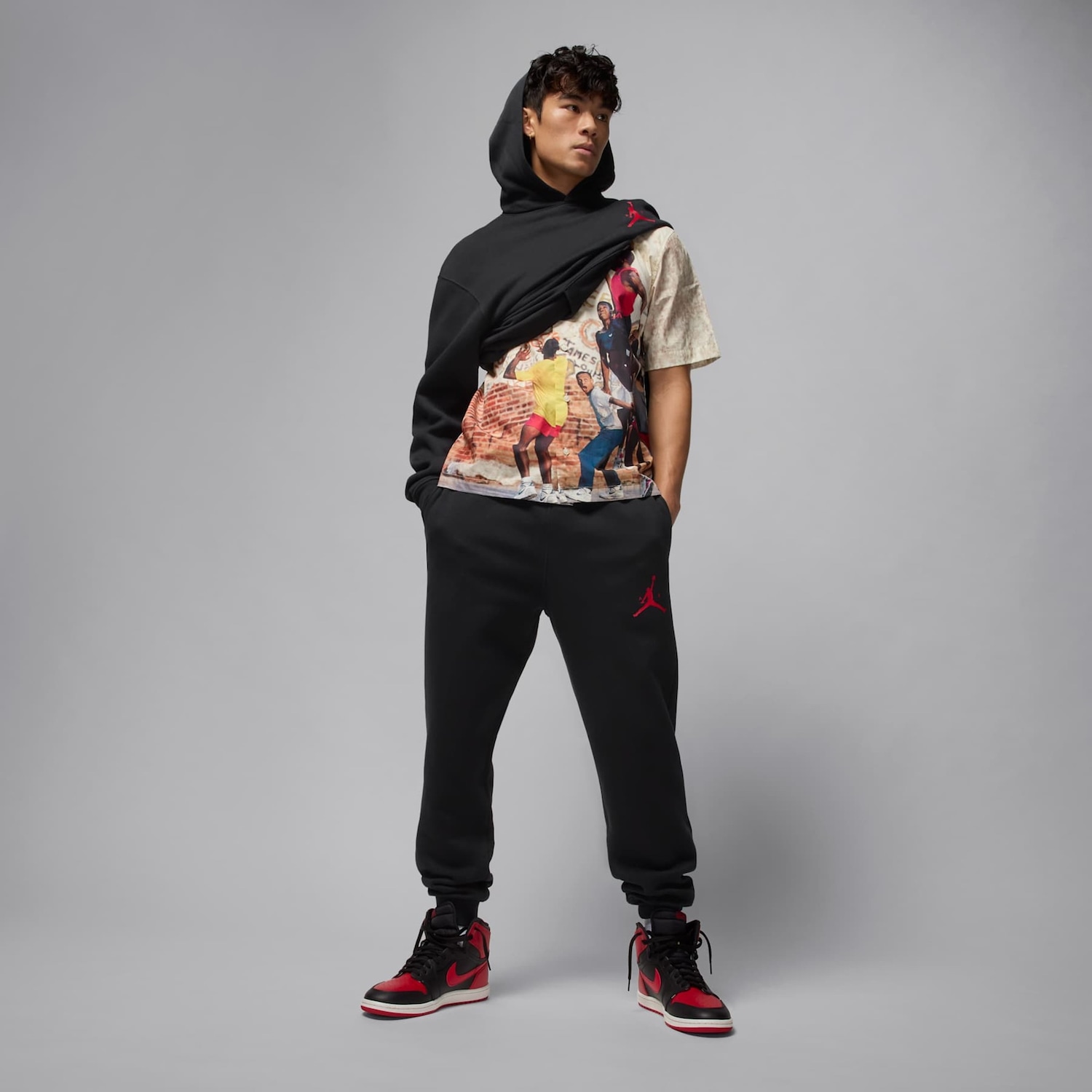 Calça Nike Jordan Jumpman Fleece Masculina - Foto 3