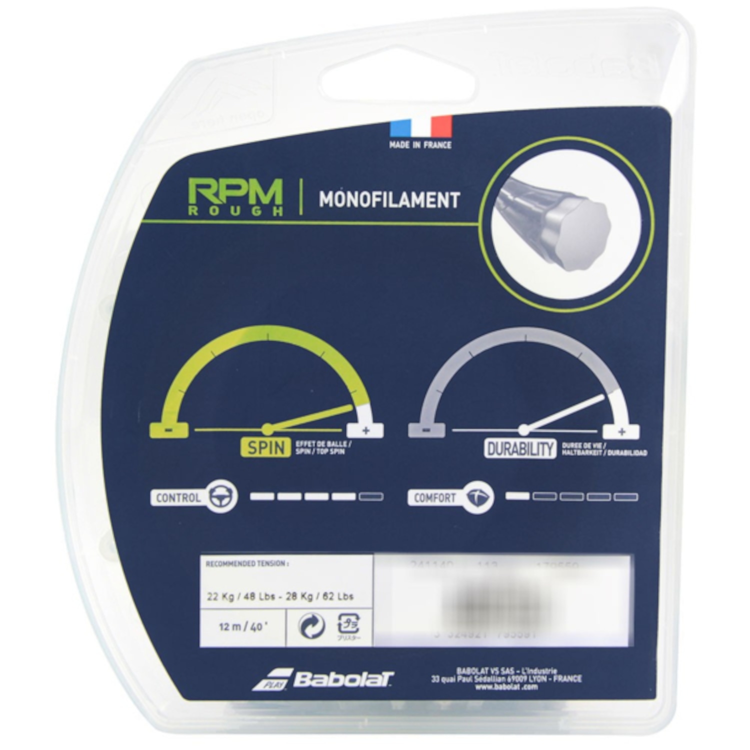 Corda Babolat RPM Rough 130/16 de 12m - Foto 1