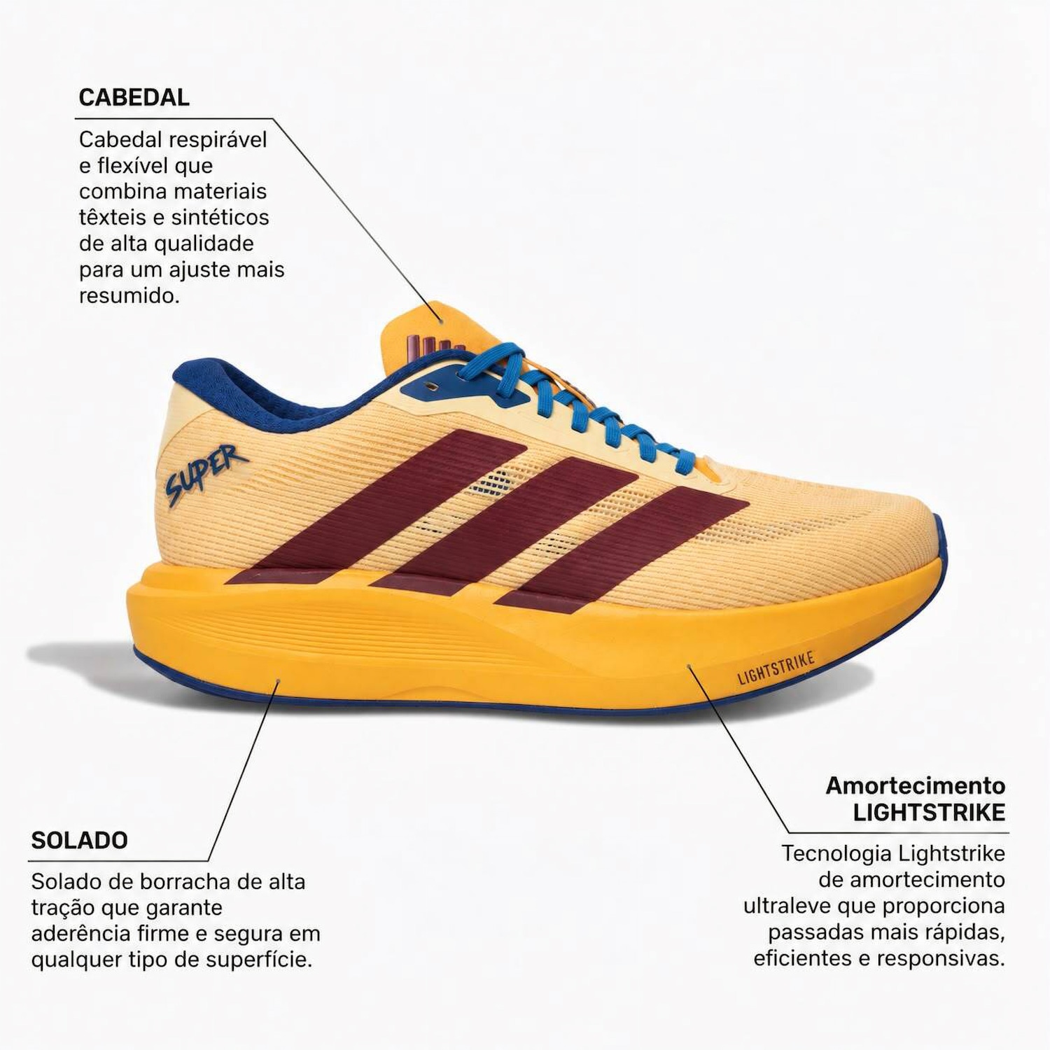 Tênis Masculino adidas Super U - Foto 2
