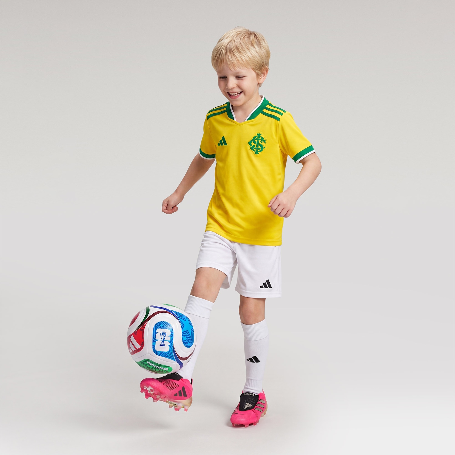 Camisa do Internacional adidas Brasil 2026 Infantil - Foto 3