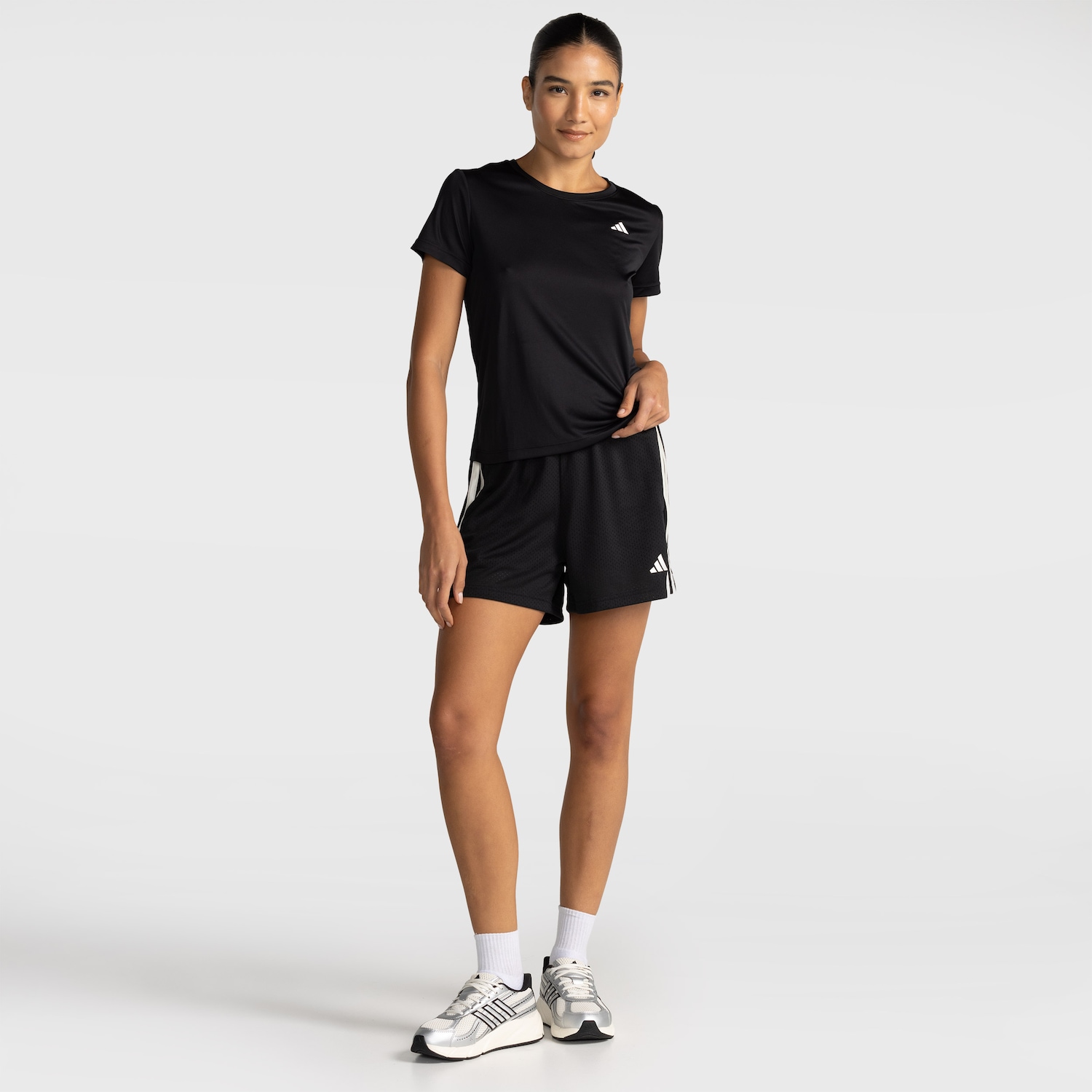 Camiseta adidas 3S Treino Feminina - Foto 3