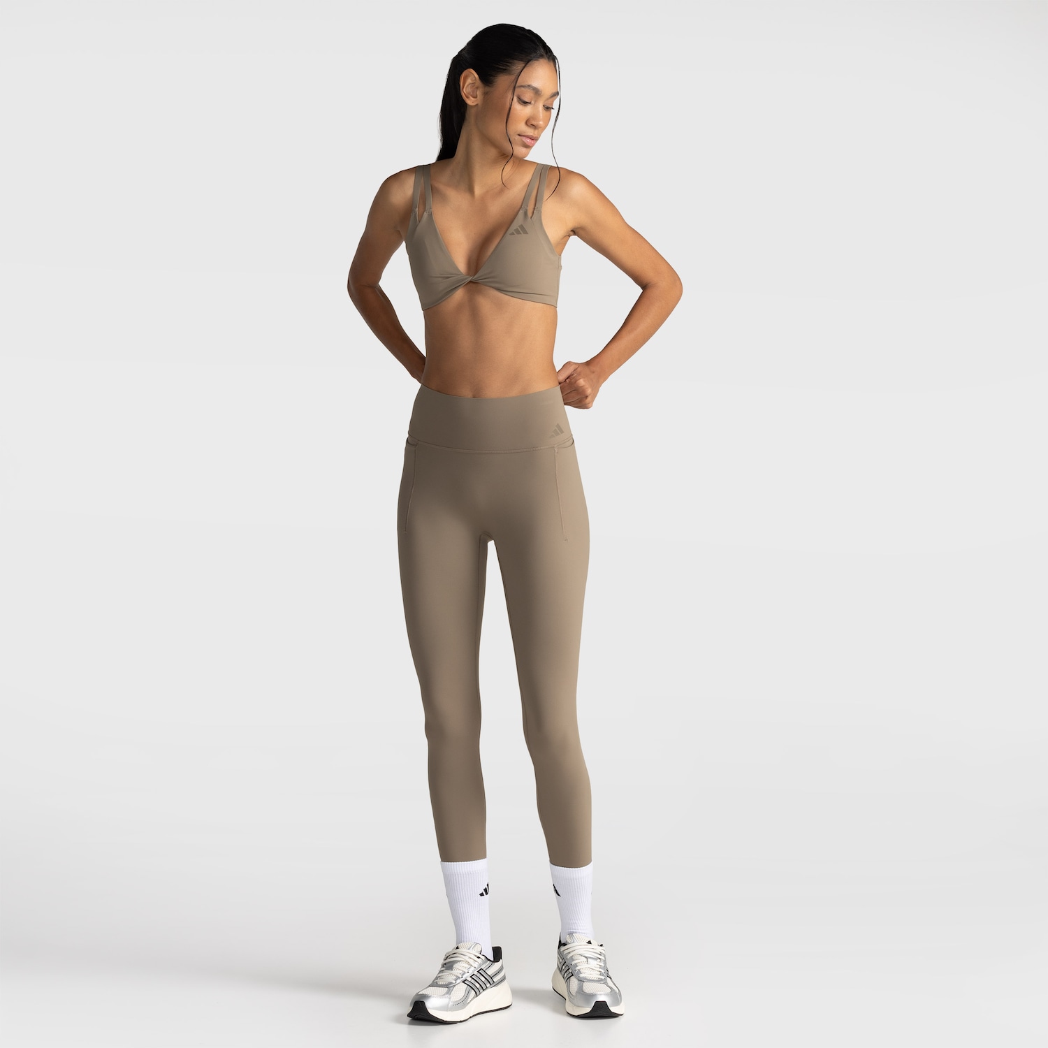Top Adidas Optime Alça Dupla Suporte Leve Feminino - Foto 3