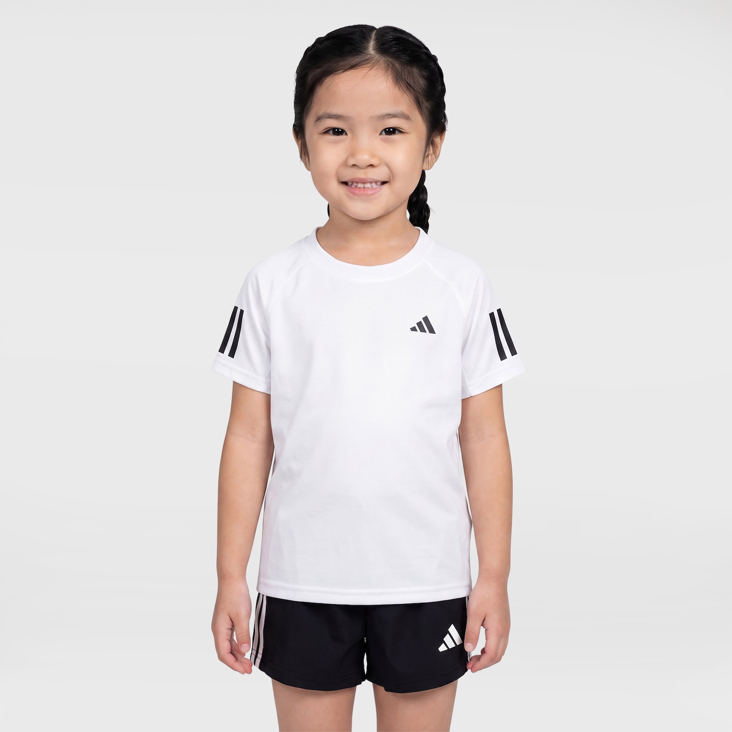 Camiseta Club 3 Listras adidas Infantil - Foto 1
