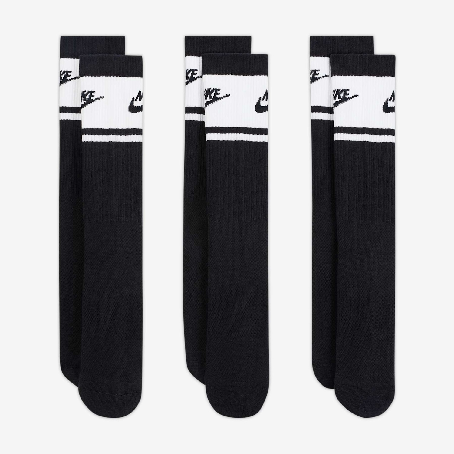 Meia Nike Everyday Elevated Cano Médio 3 Pares - Foto 2