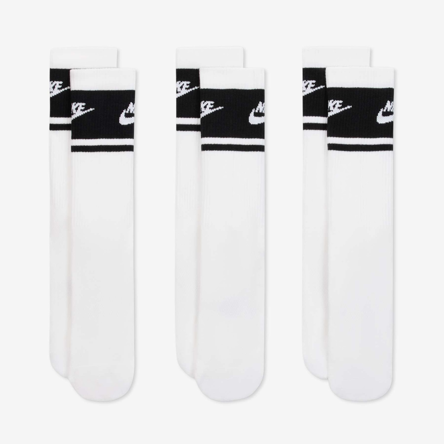 Meia Nike Everyday Elevated Cano Médio 3 Pares - Foto 2