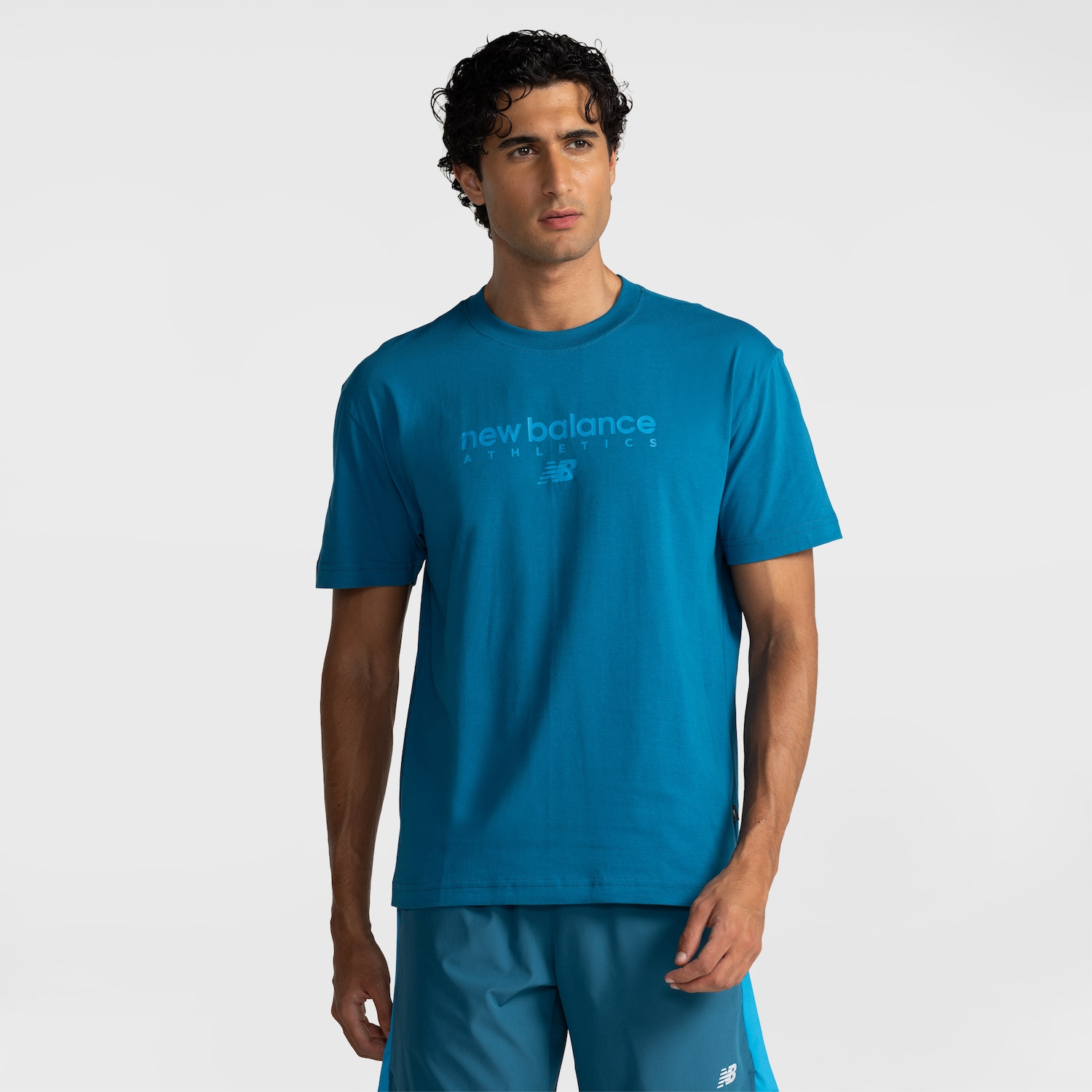Camiseta New Balance Sport Linear Graphic Masculina - Foto 1