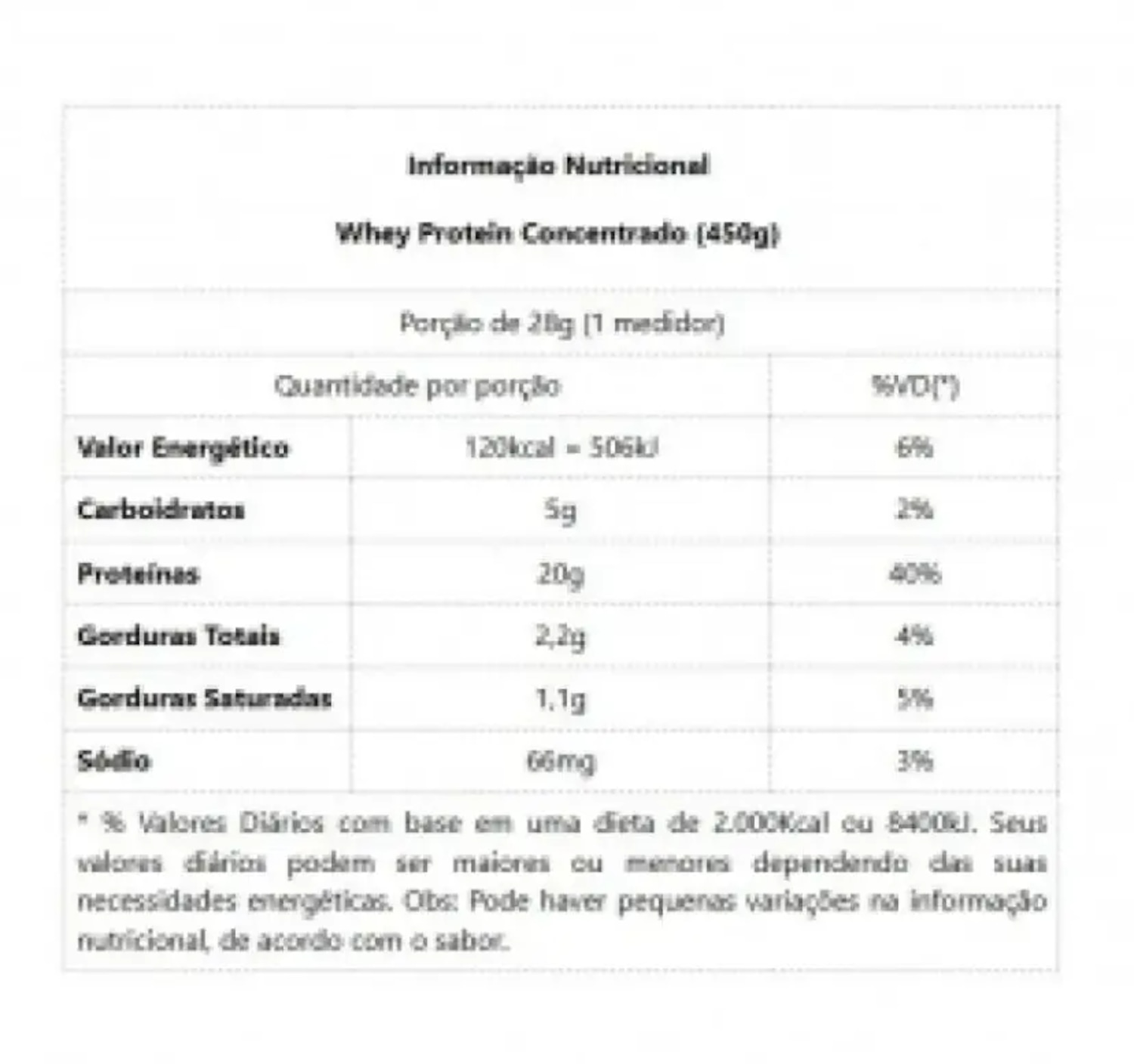 Whey Protein Dux Concentrado Chocolate 450g - Foto 2