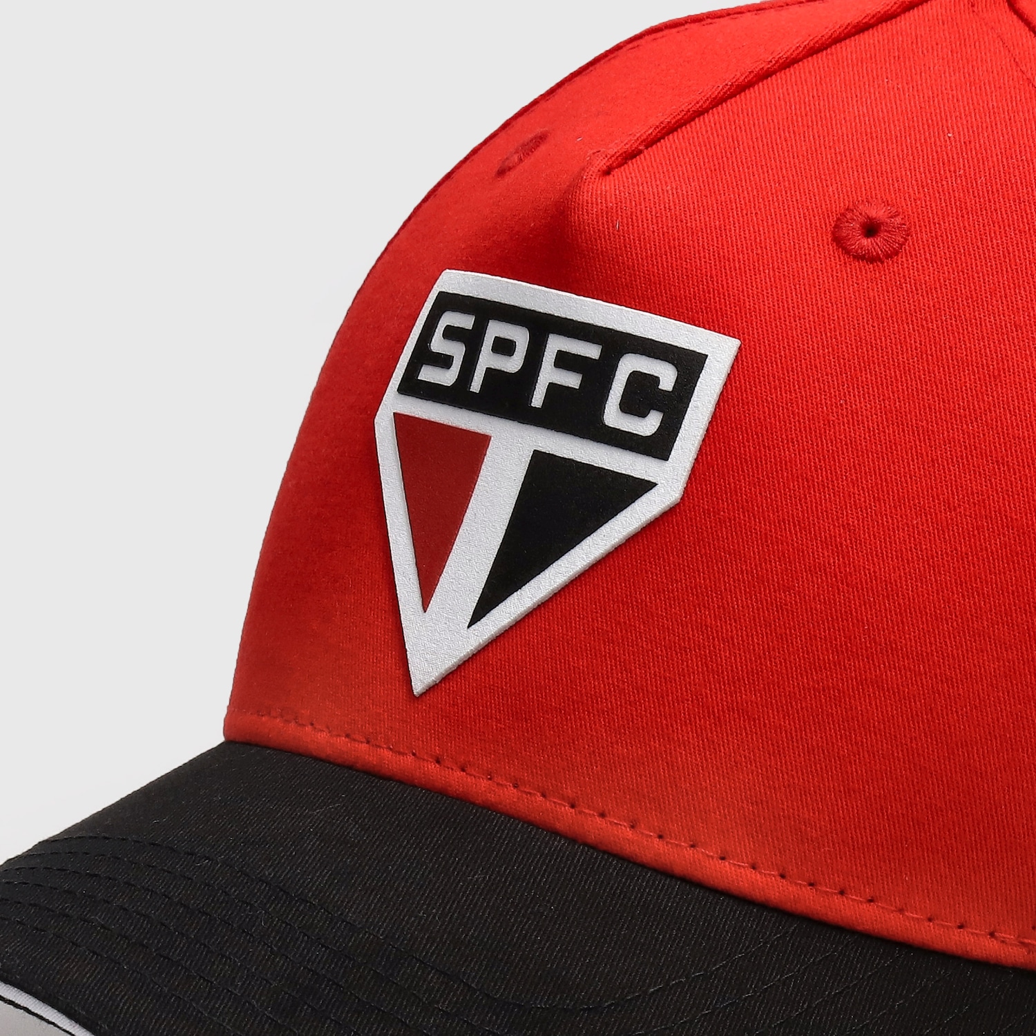 Boné Unissex do São Paulo Super Cap Silk Bordado Aba Curva - Foto 3