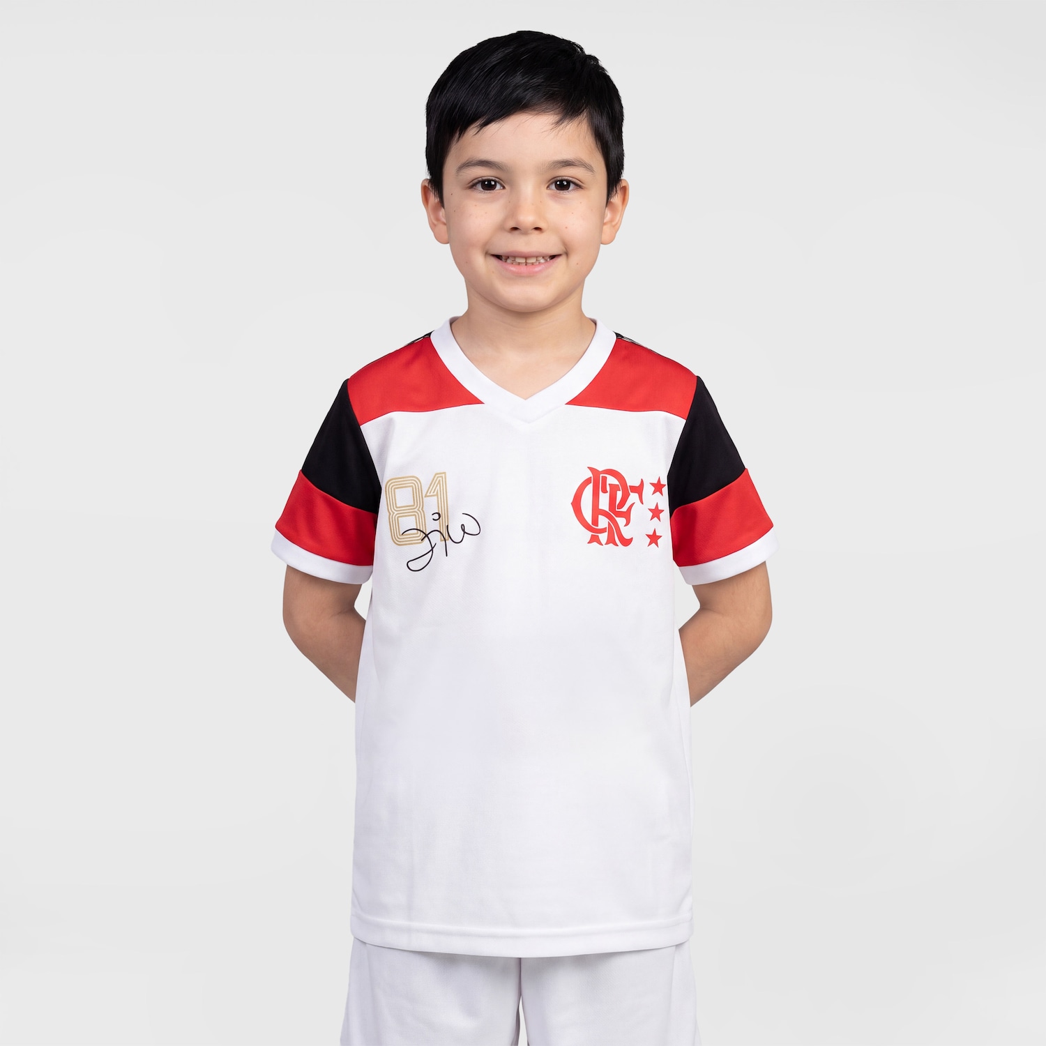 Camisa do Flamengo Zico Braziline Premium Infantil - Foto 1