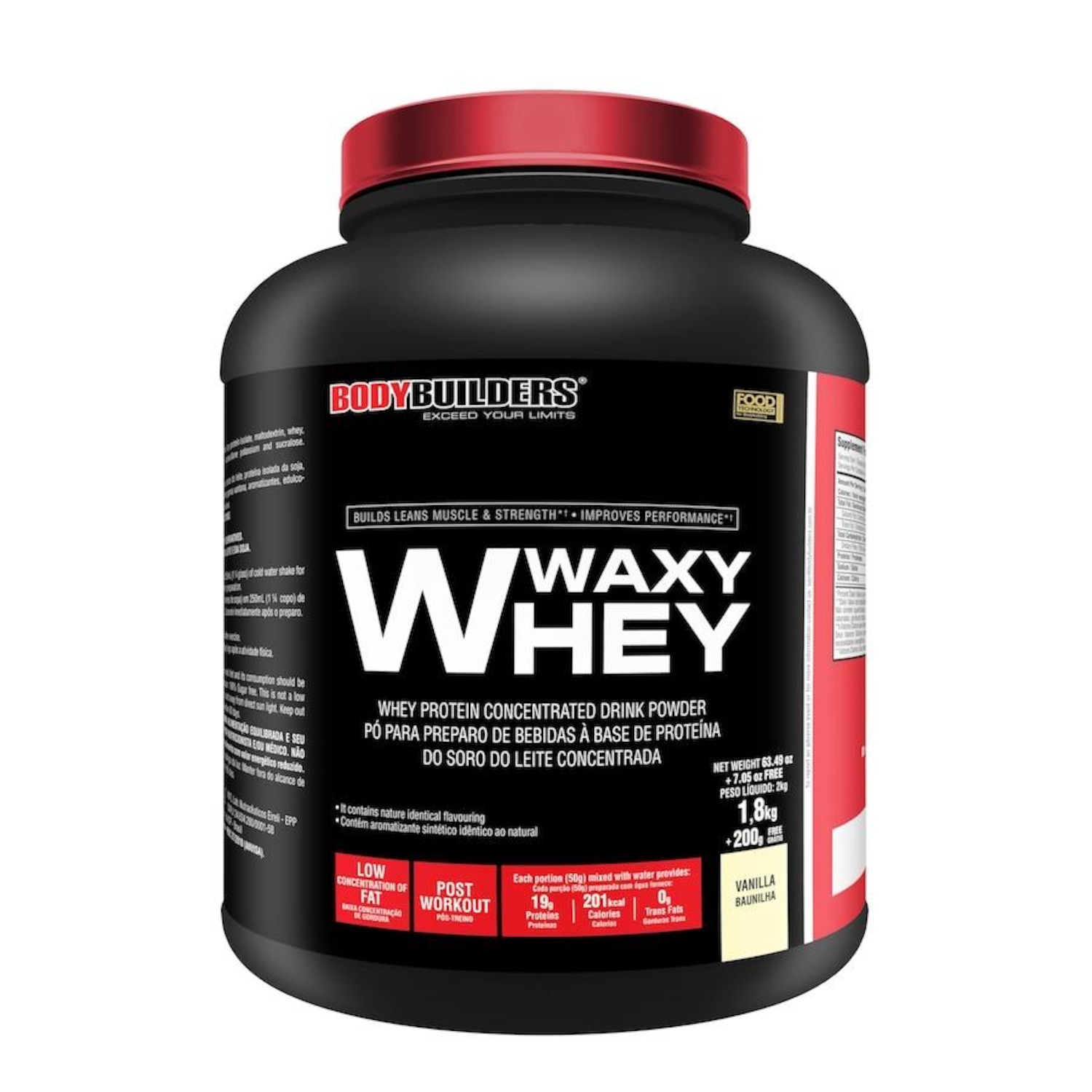 Waxy Whey Protein Bodybuilders - Baunilha - 2kg - Foto 1