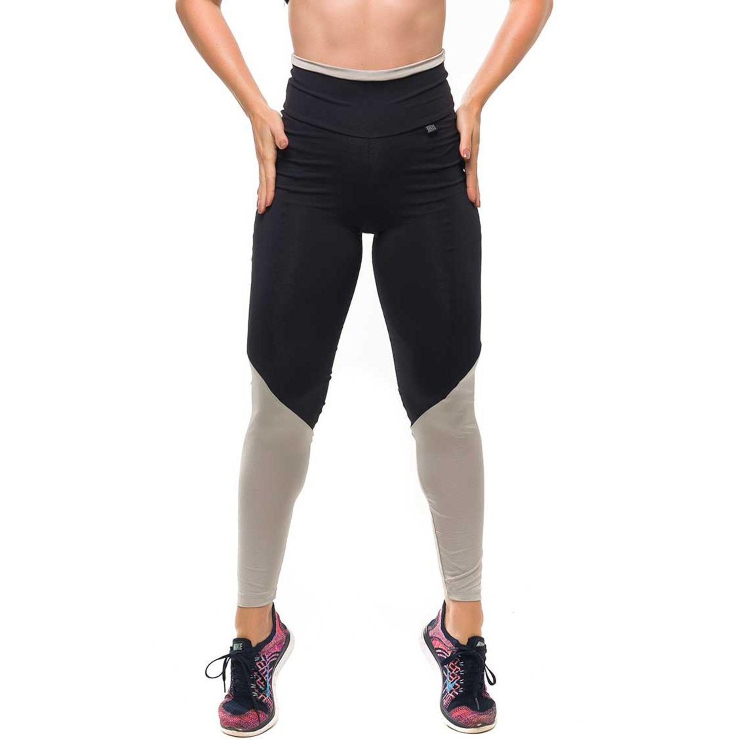 Calça Legging com Proteção Solar UV50+ Sandy Fitness Glam Fit - Feminina - Foto 1