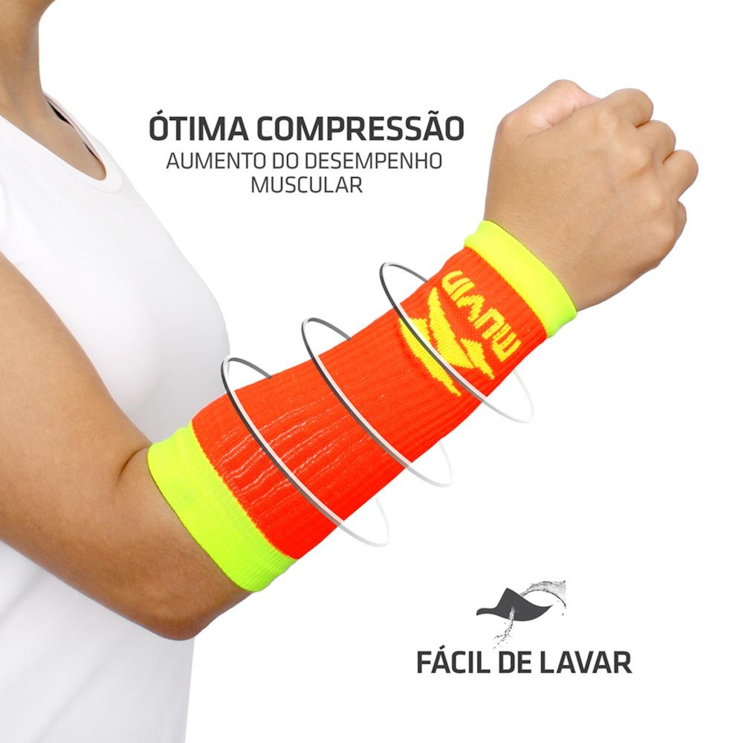 Manguito Curto Muvin MGT-400 Voleibol Elite Unissex - Adulto - Foto 4