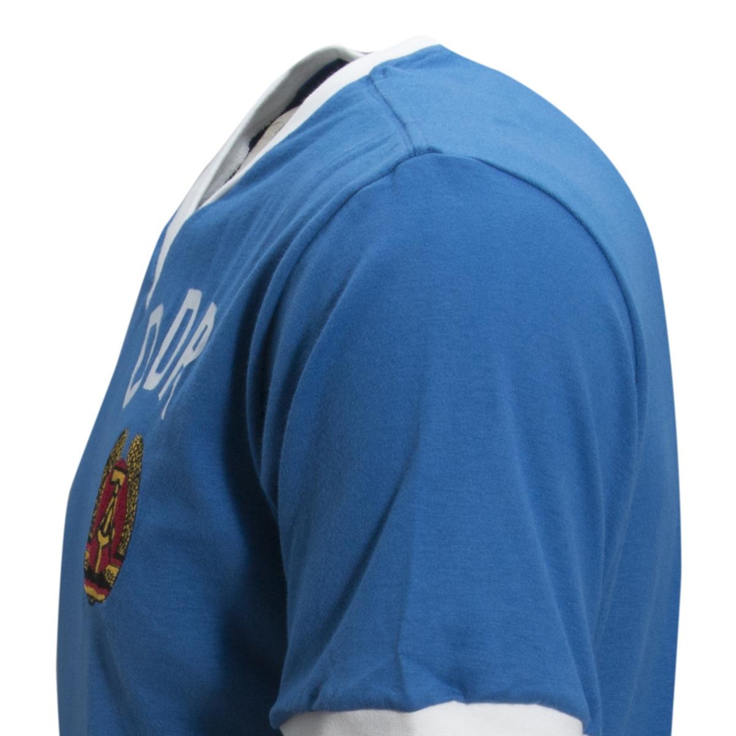 Camisa Liga Retrô DDR 1974 Alemanha Oriental - Masculina - Foto 2