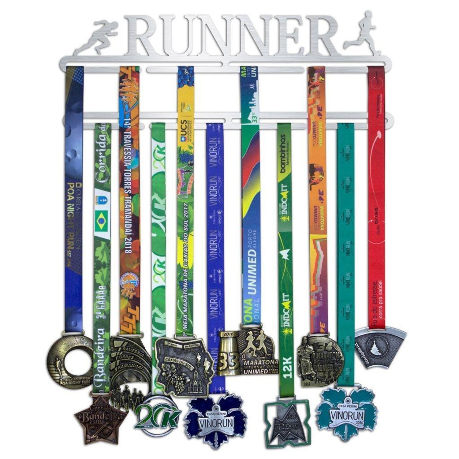 Porta Medalhas Win Corrida Runner - Masculino - Foto 1