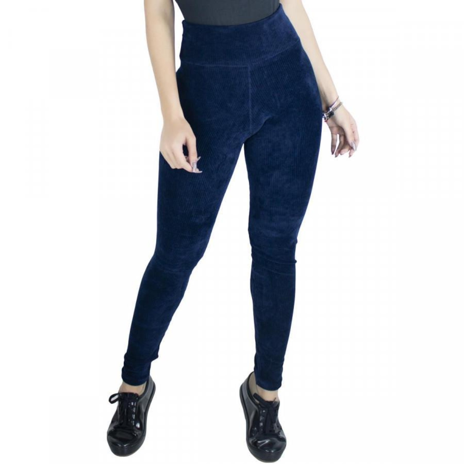 Calça Legging MVB Modas Cintura Alta - Feminina - Foto 1