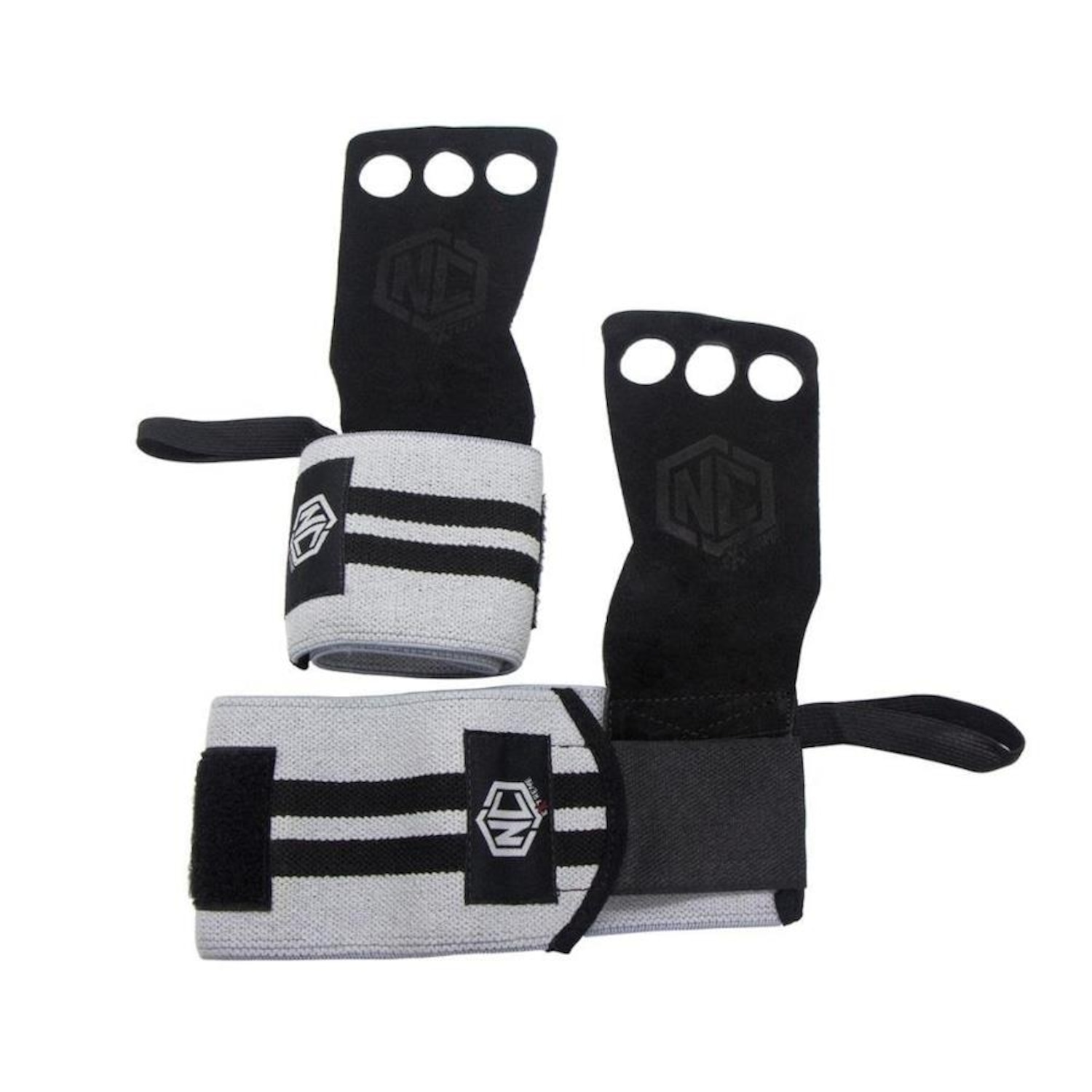 Luvas Grip Nc Extreme Munhequeira Pull Up - Foto 1