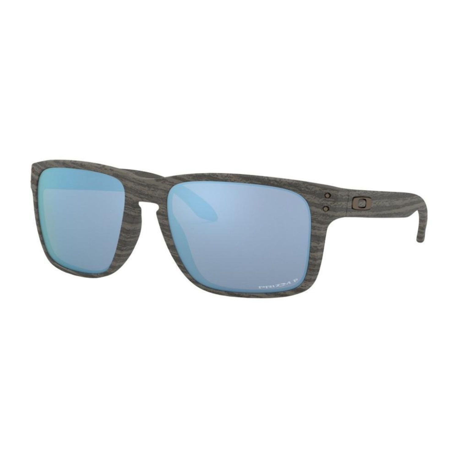Óculos de Sol Oakley Holbrook XL Woodgrain W/ Prizm Deep Water Polarized - Masculino - Foto 1