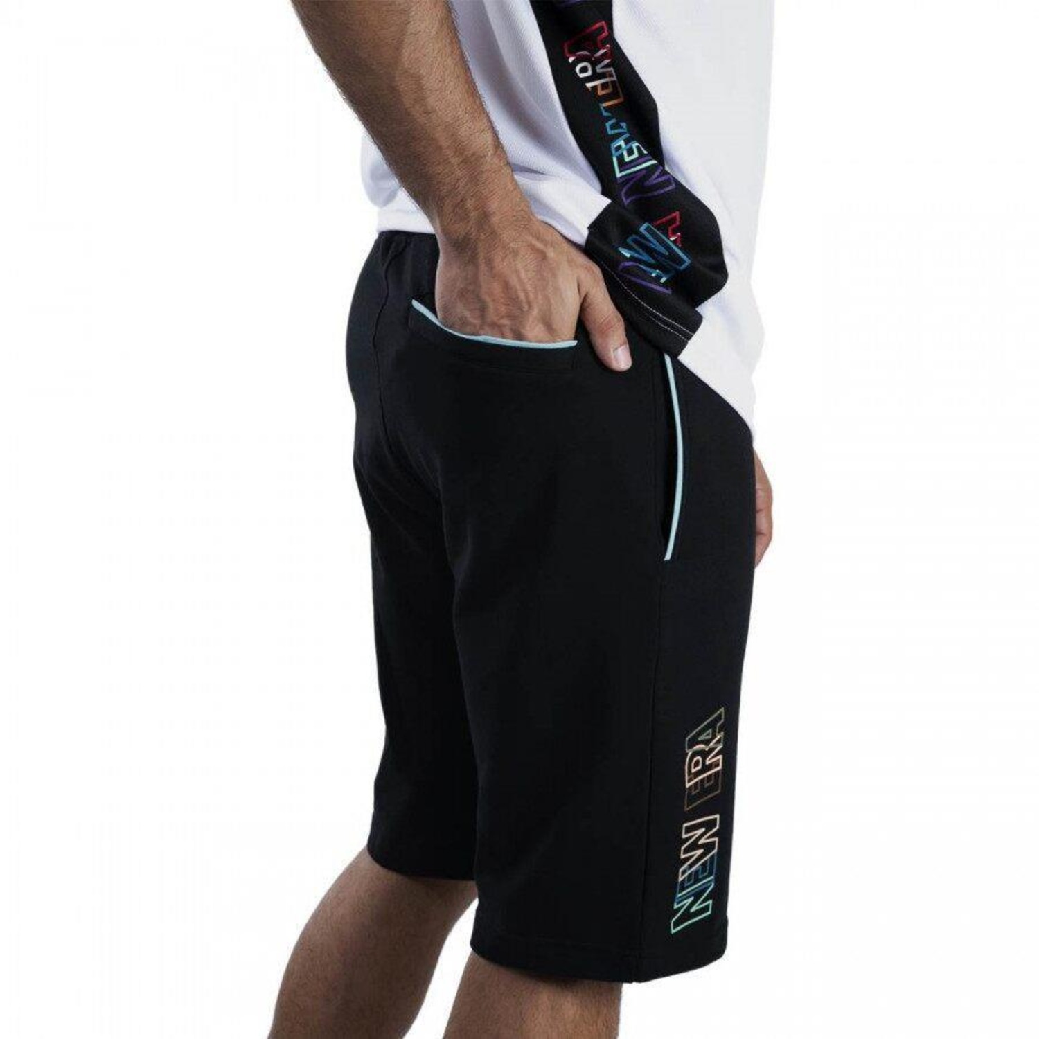 Bermuda de Moletom New Era Funny CutOut - Masculina - Foto 4