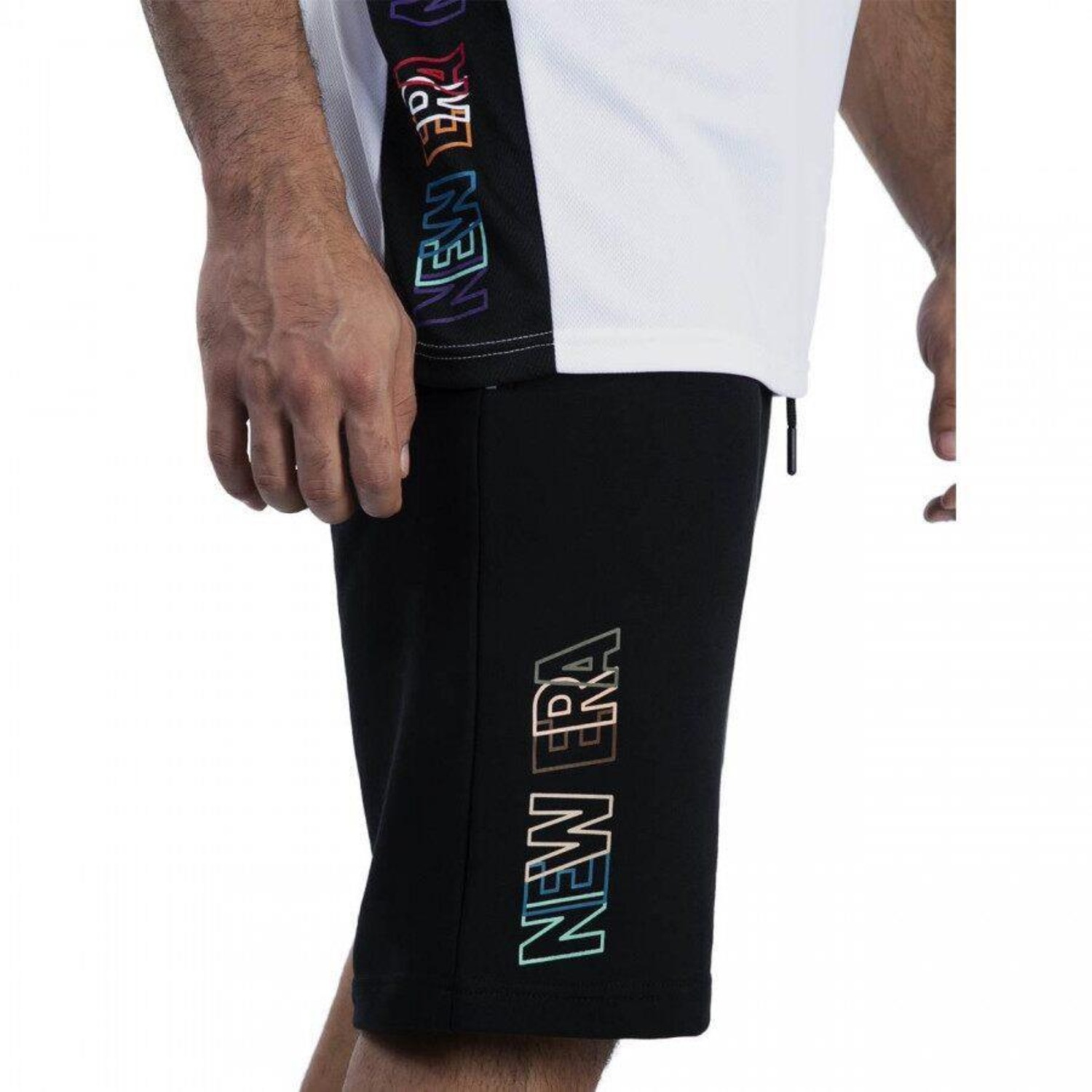Bermuda de Moletom New Era Funny CutOut - Masculina - Foto 1