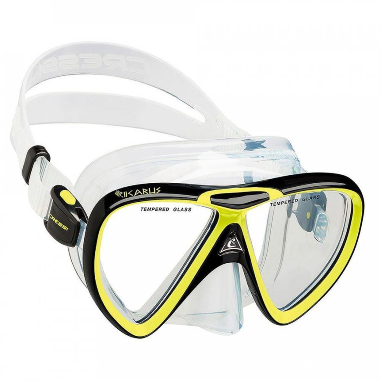 Kit de Mergulho: Máscara + Snorkel Cressi & Ikarus Semi Dry - Adulto - Foto 2