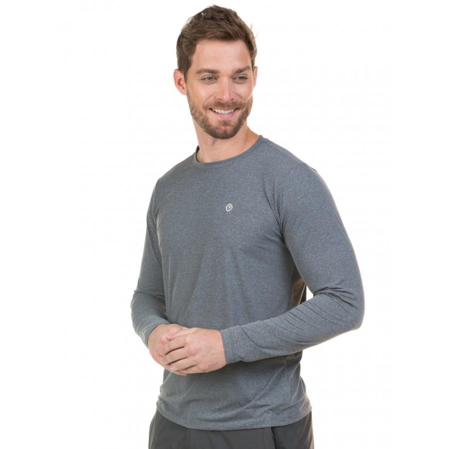 Camiseta Manga Longa Extreme UV com Proteção Solar - Masculina - Foto 2