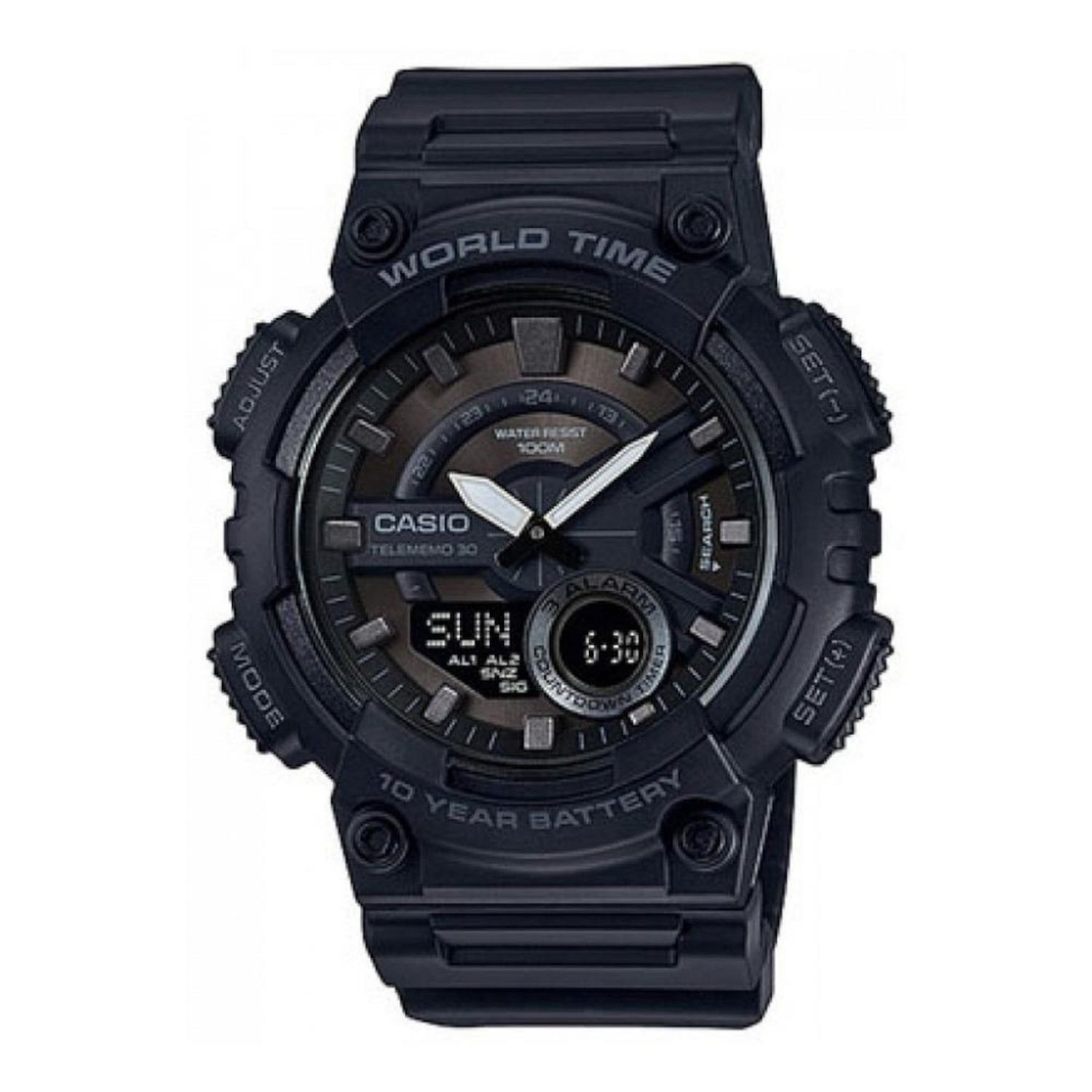 Relógio Anadigital Casio Standard AEQ-110W-1BVDF - Masculino - Foto 1